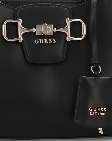 Guess Janie Girlfriend Black Satchel Bag
