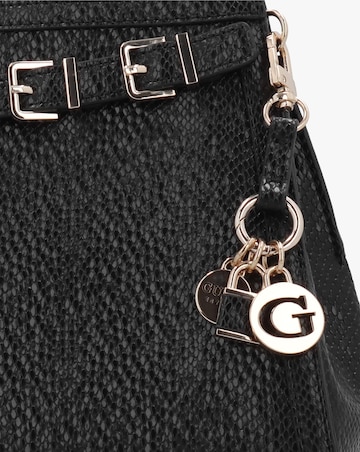 Guess Dovie Black Reptile Satchel Bag