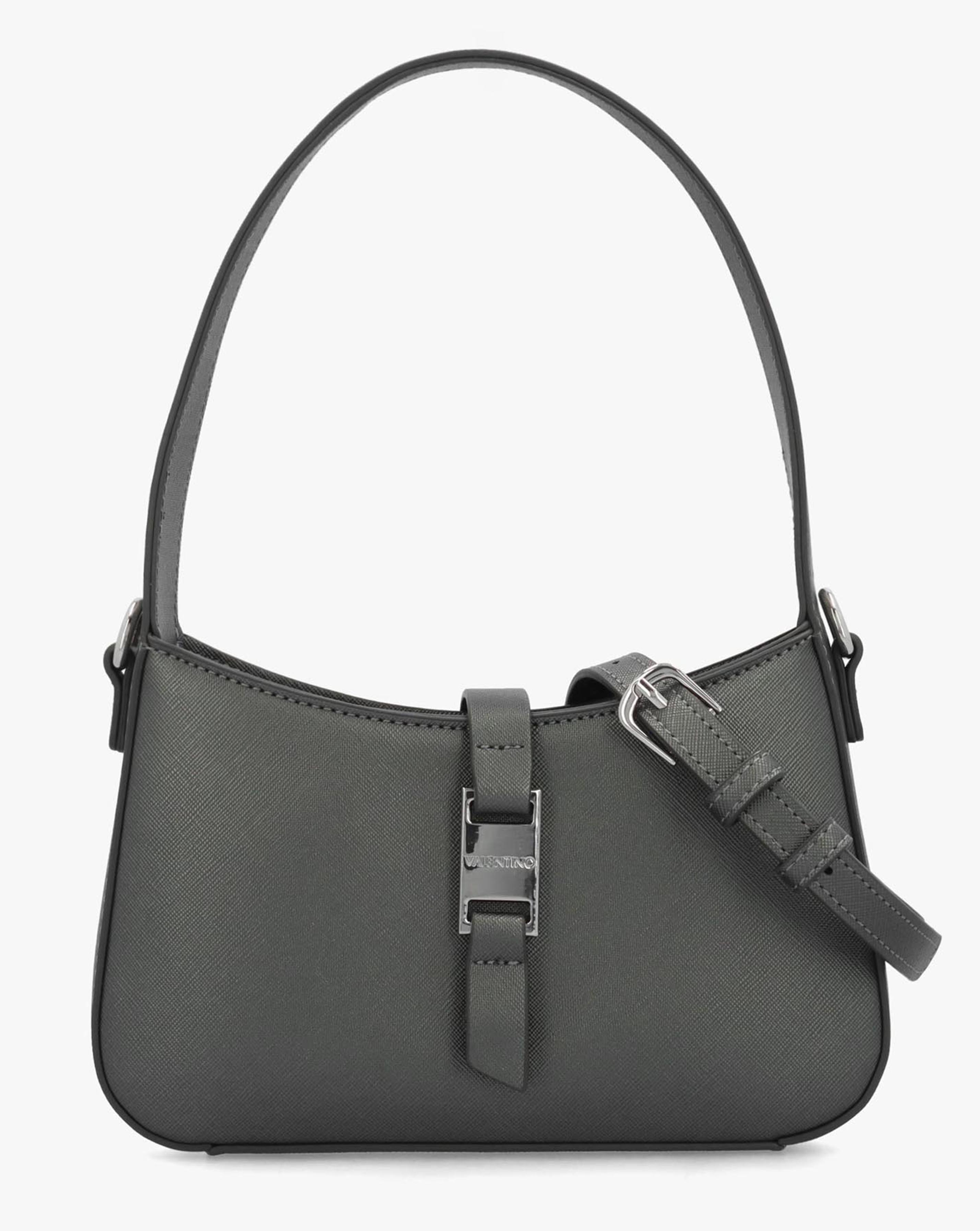 New In - Valentino Bags Slope Pewter Shoulder Bag