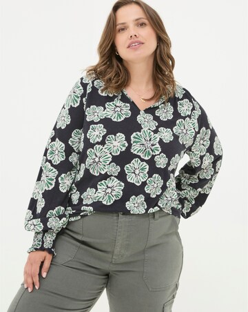 FatFace Florence Spaced Floral Top