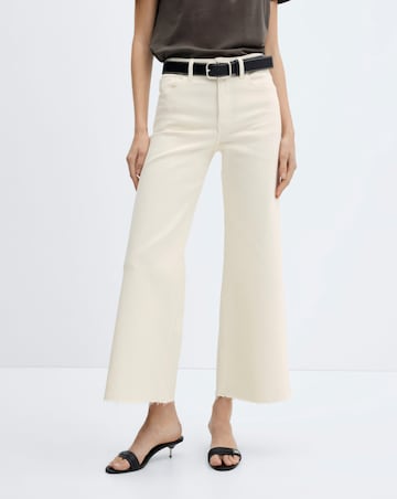 Mango Mid Rise Coulotte Jeans