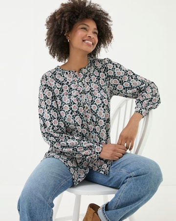 FatFace Jodie Painted Leaved Tunic