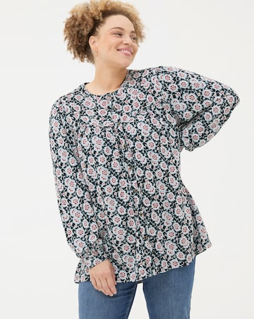 FatFace Jodie Painted Leaved Tunic