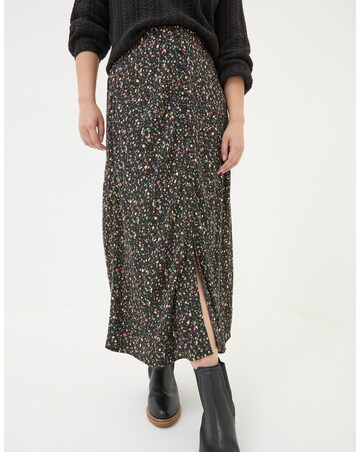 FatFace Painted Abstract Midi Skirt