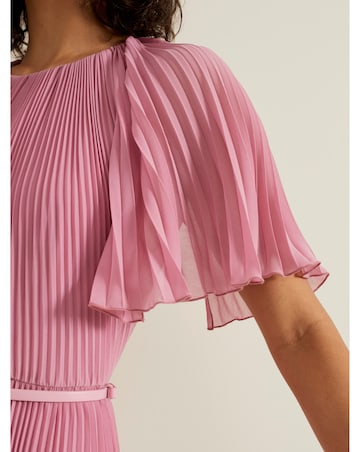 Phase Eight Kathleen Pleated Plain Midi Dress