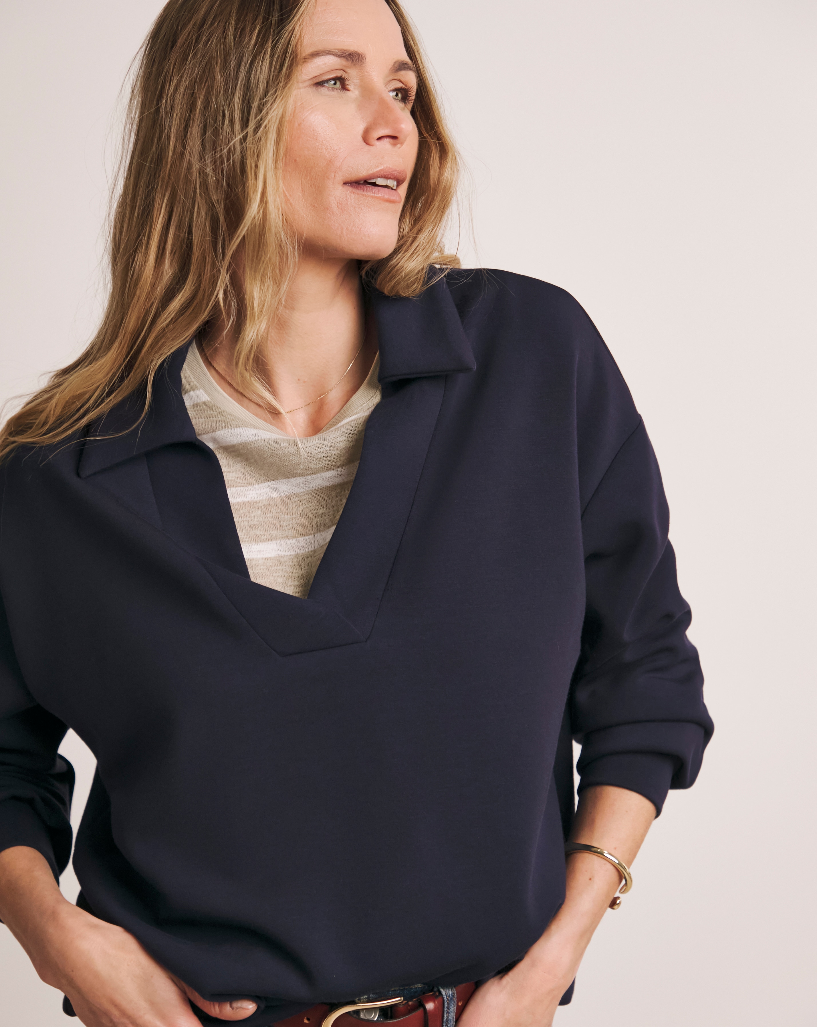 Anthology Collared Modal Sweatshirt