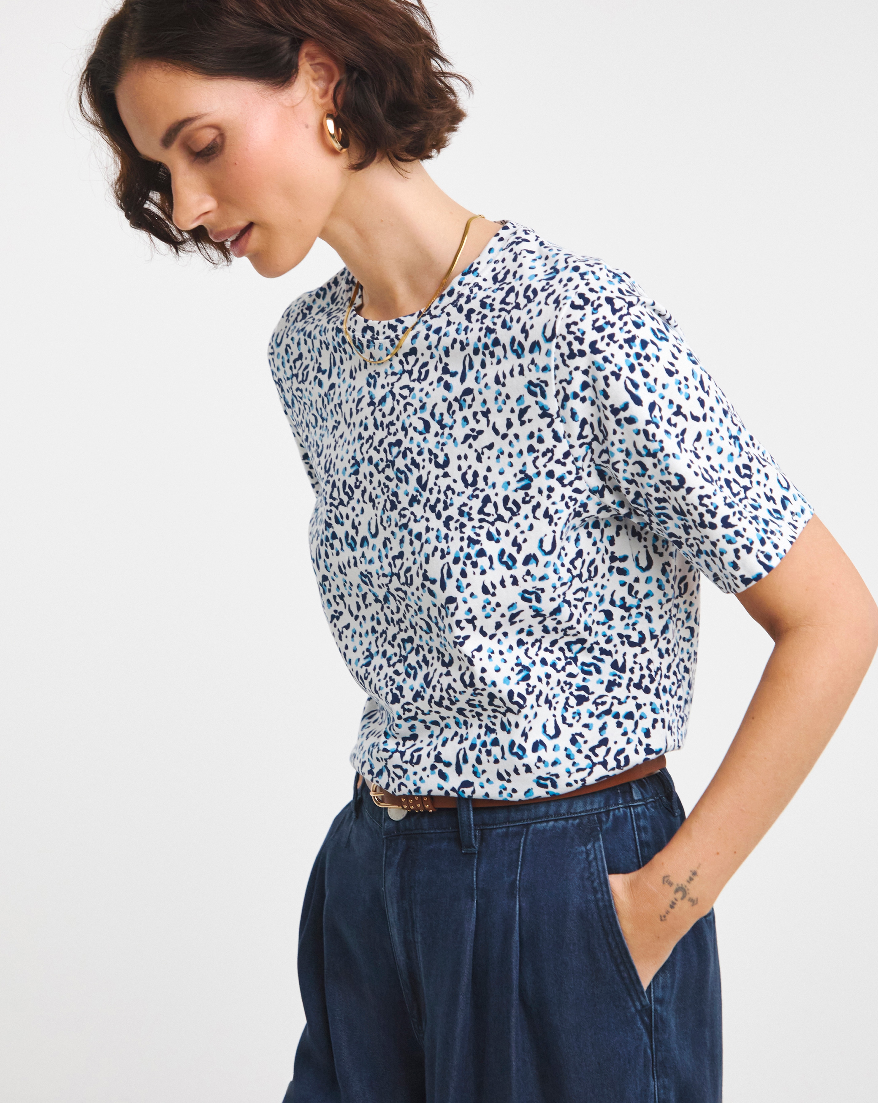 The Printed Crew Neck Tee