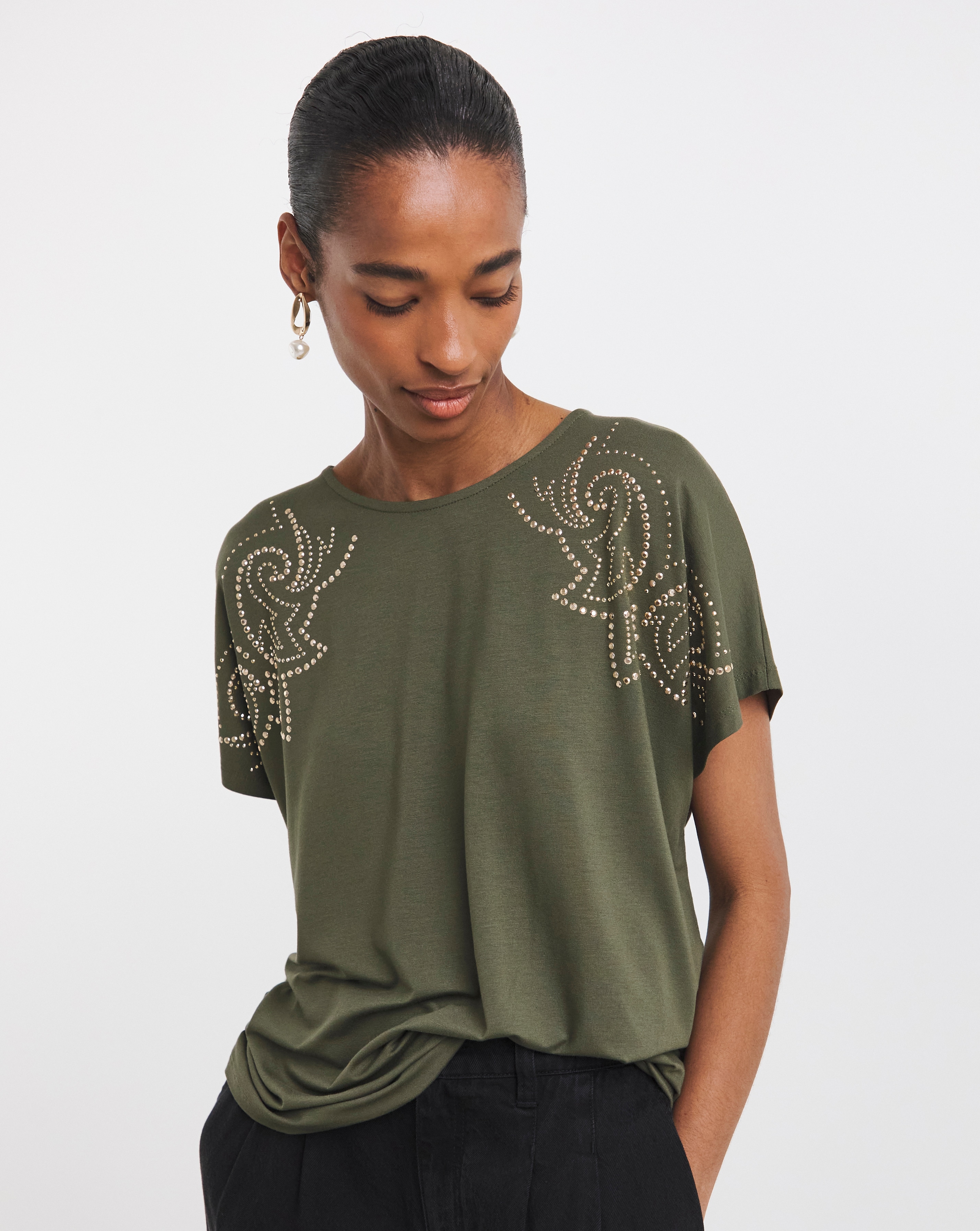 Western Embellished T-Shirt