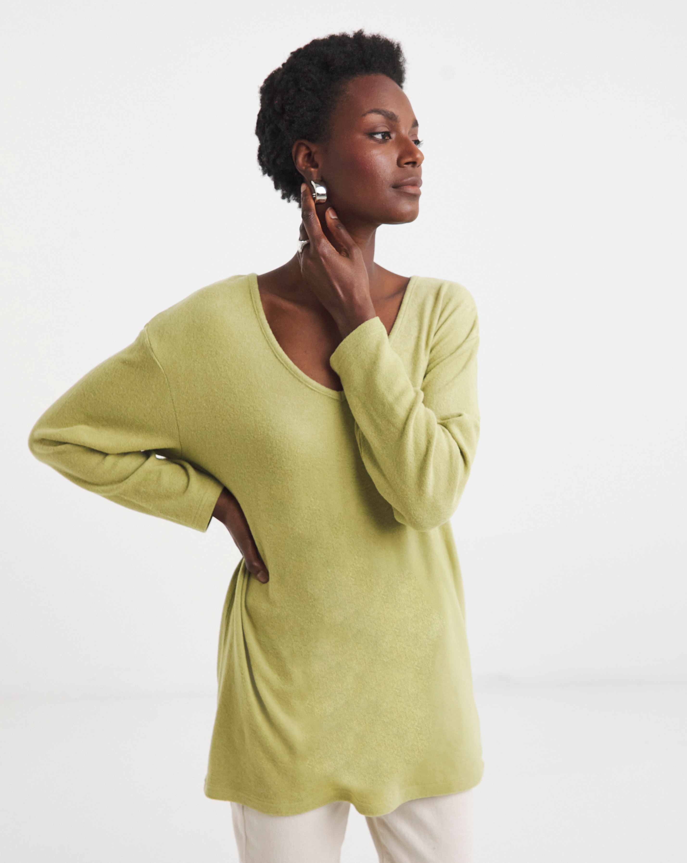 Soft Touch V Neck Longline