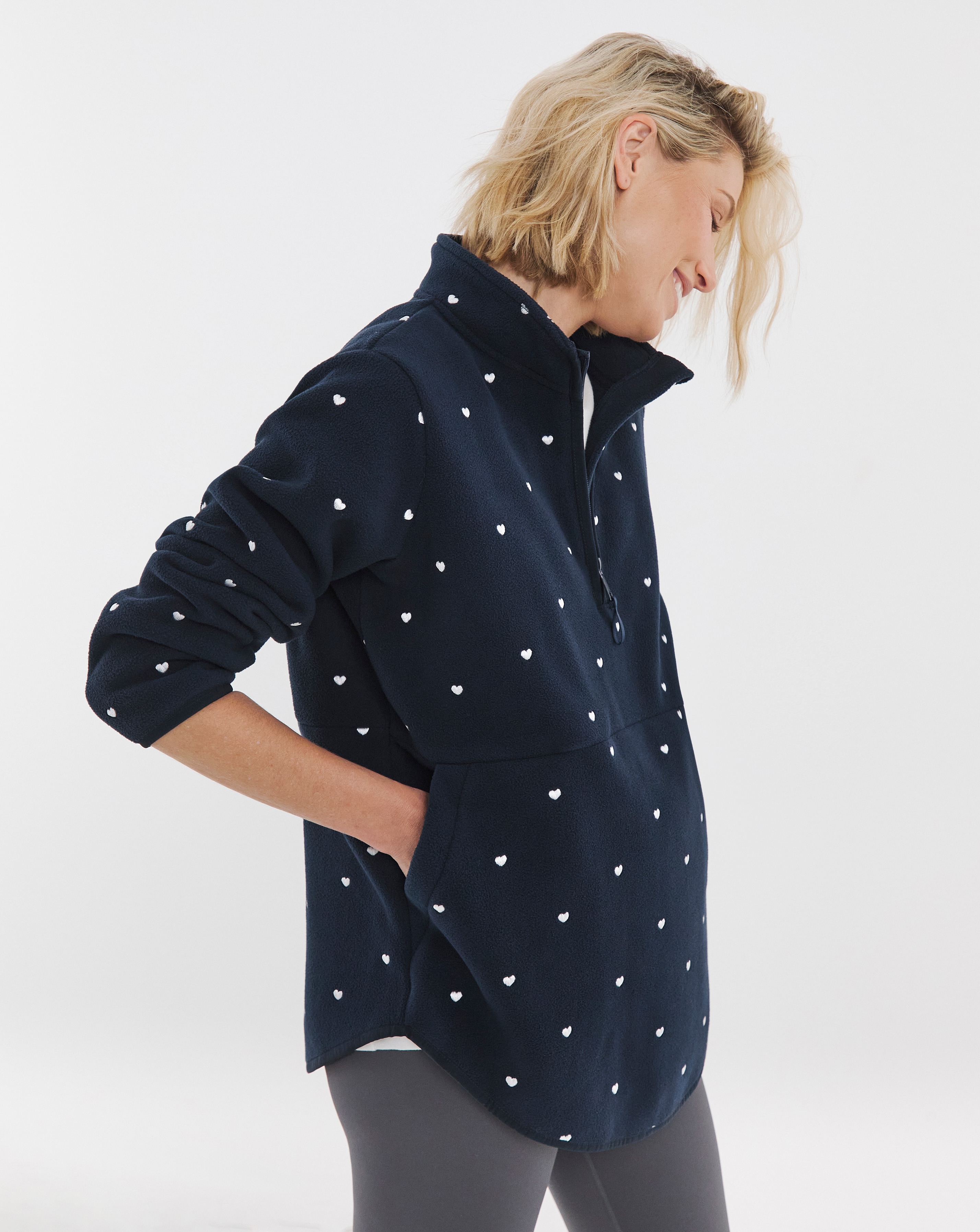 Quarter Zip Longline Fleece