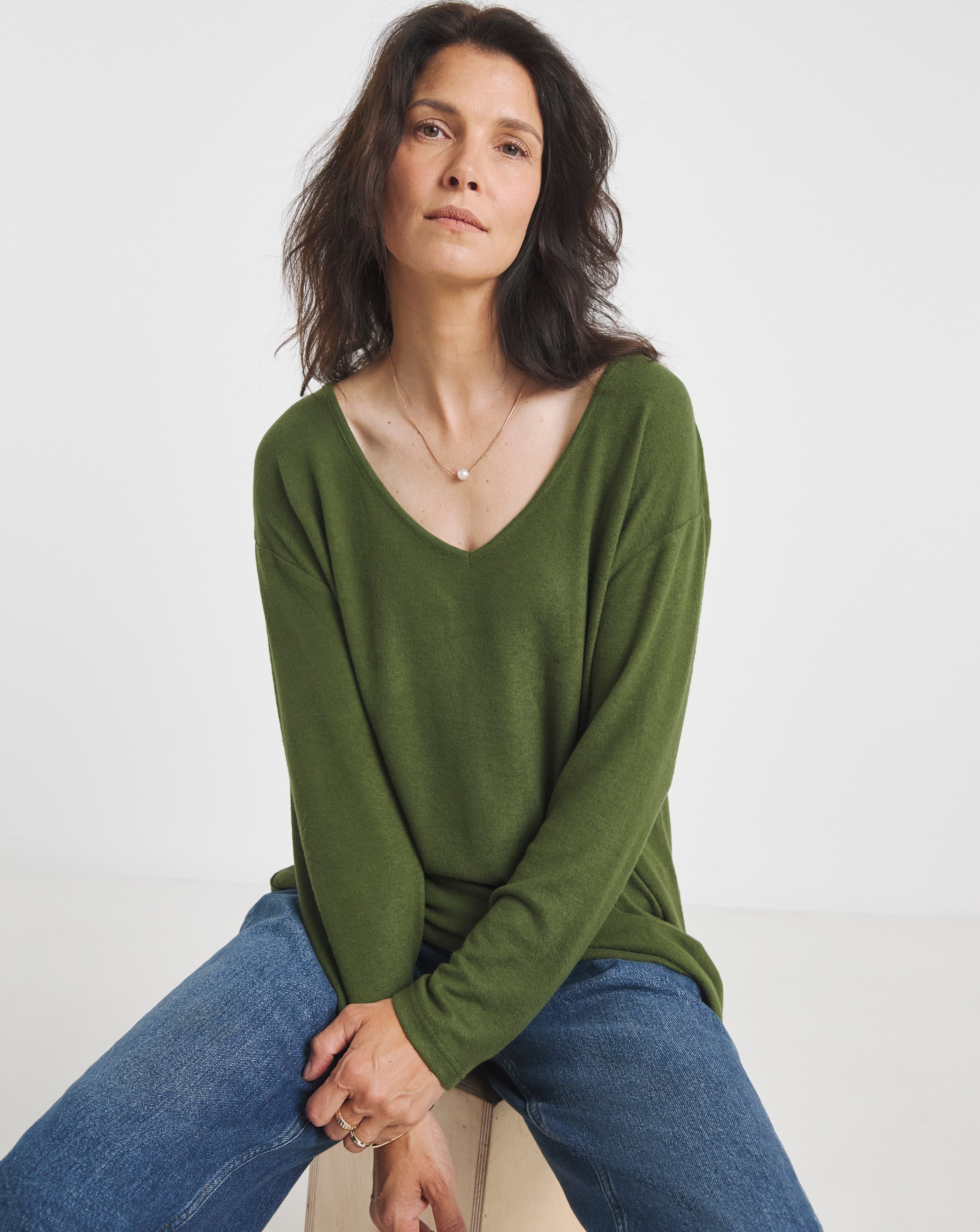 Soft Touch V Neck Longline