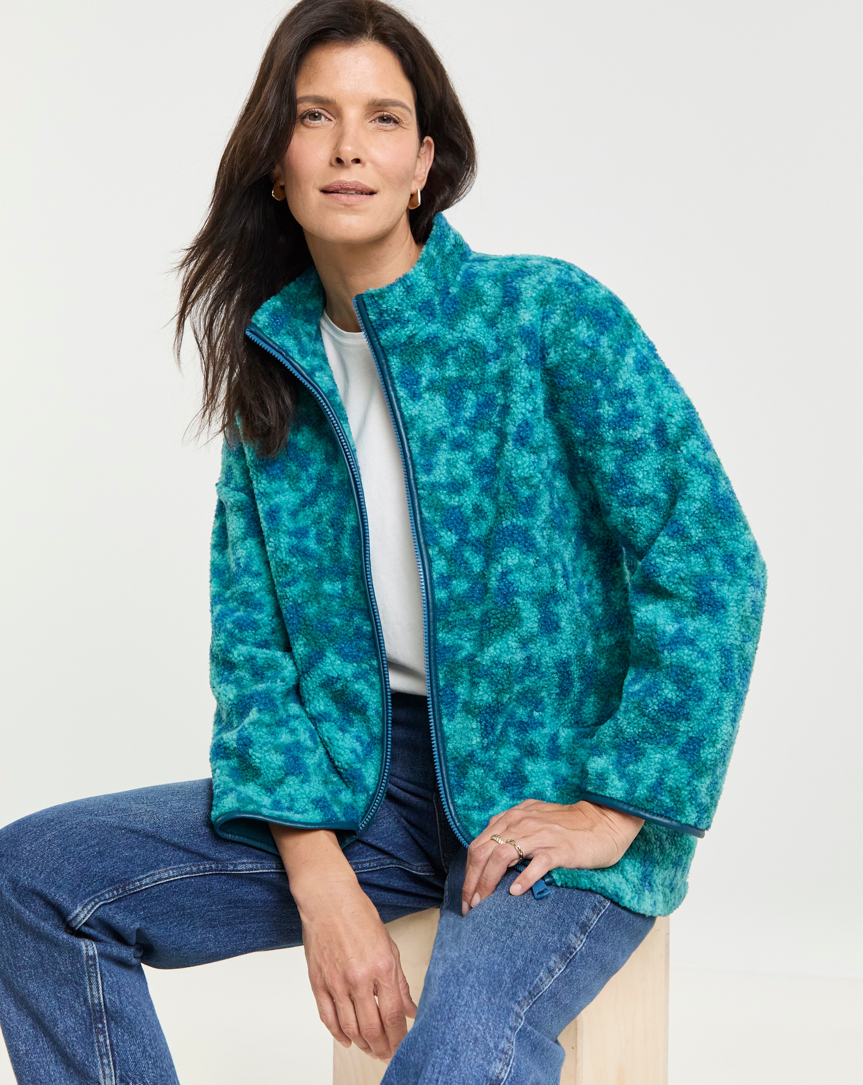 Borg Zip Through Jacket