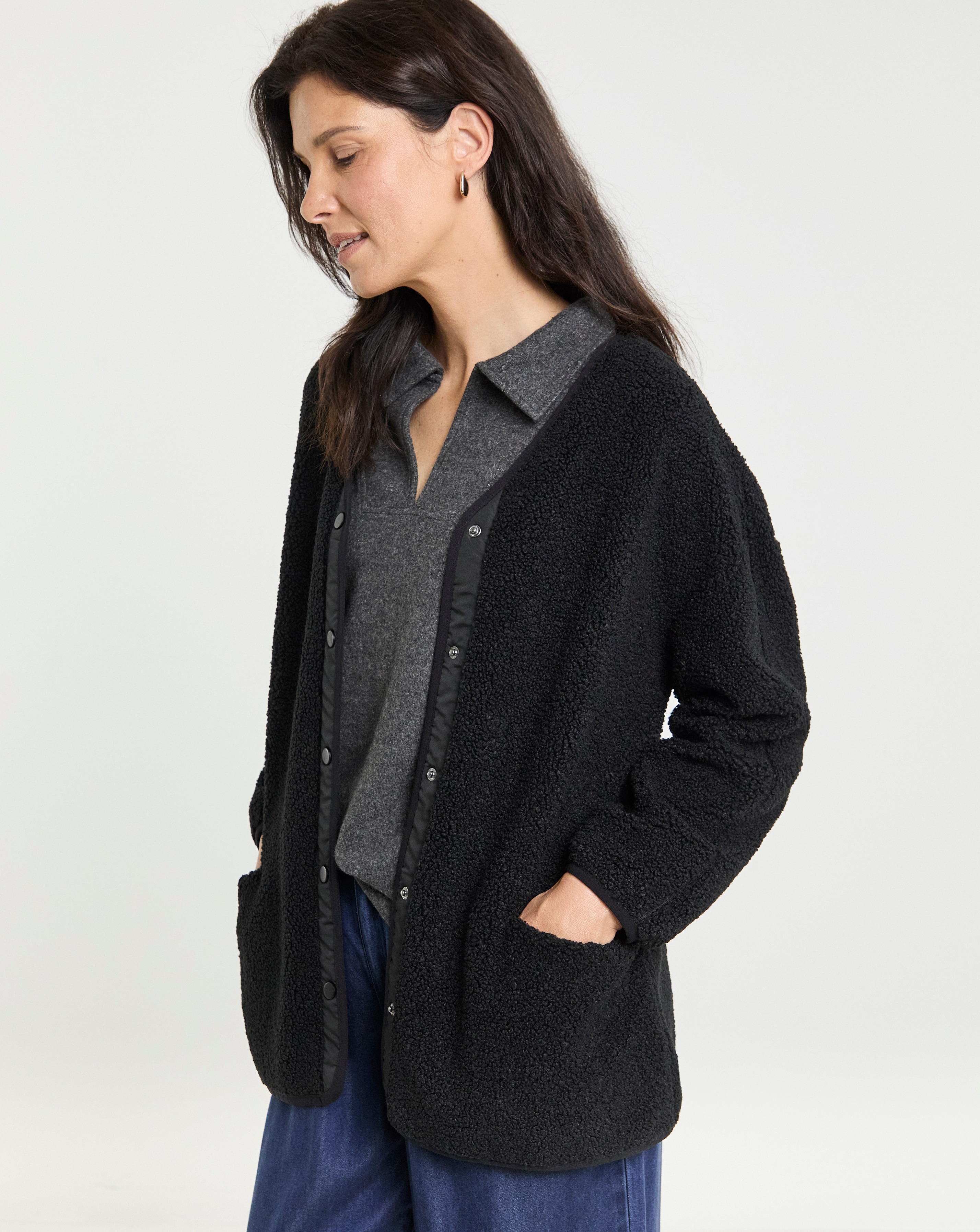 Borg Popper Cardigain