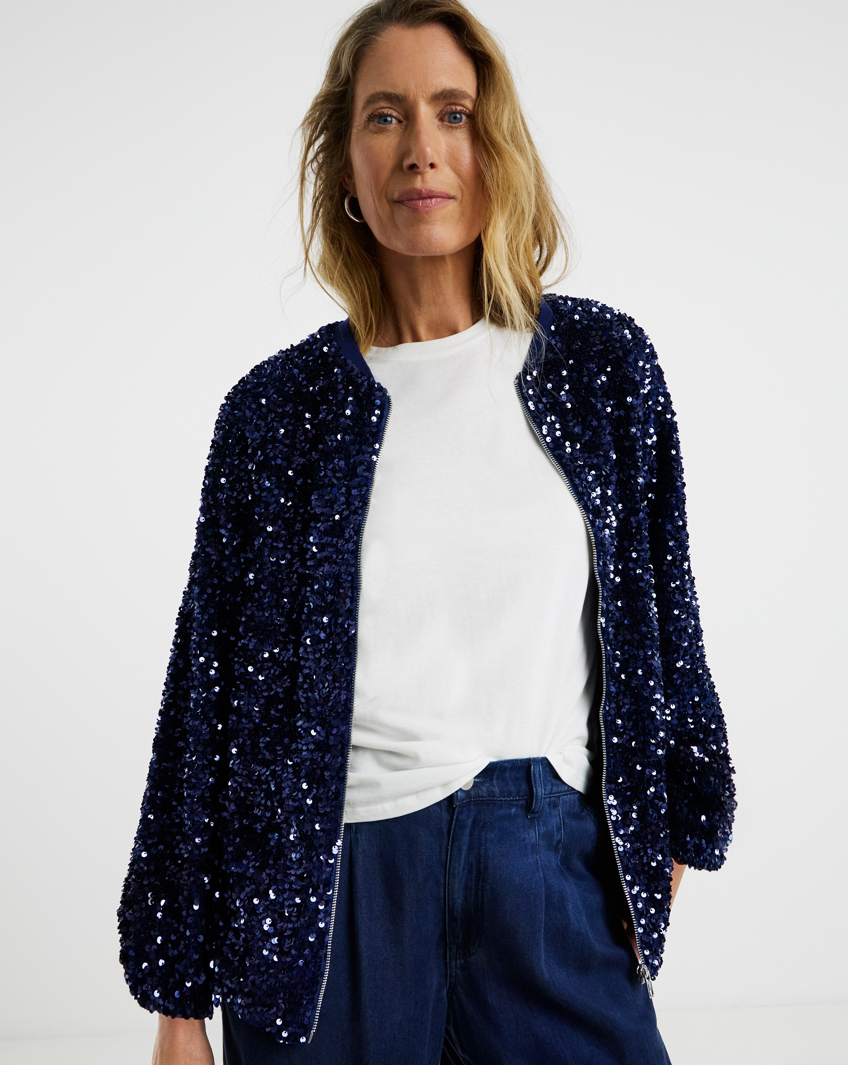 Sequin Bomber