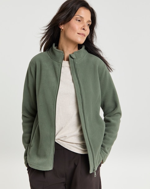 Zip Up Slim Fleece Jacket