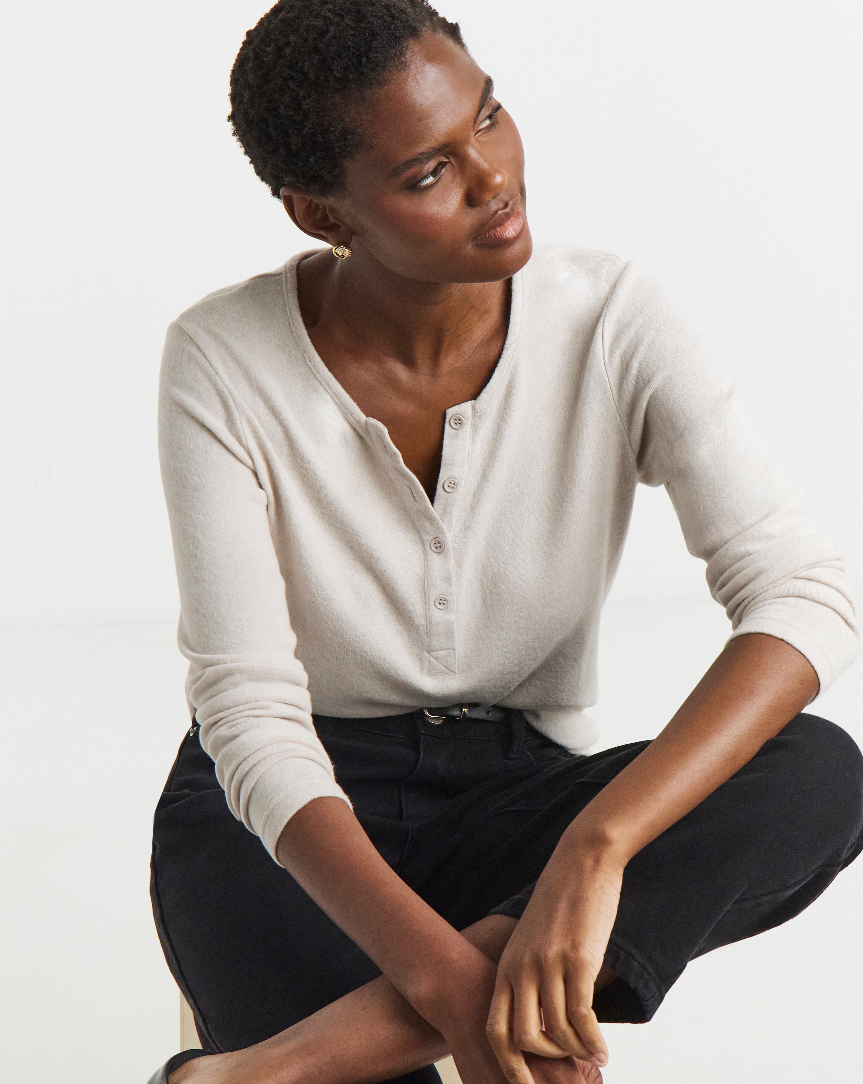 New In - Layered Soft Touch Henley Top