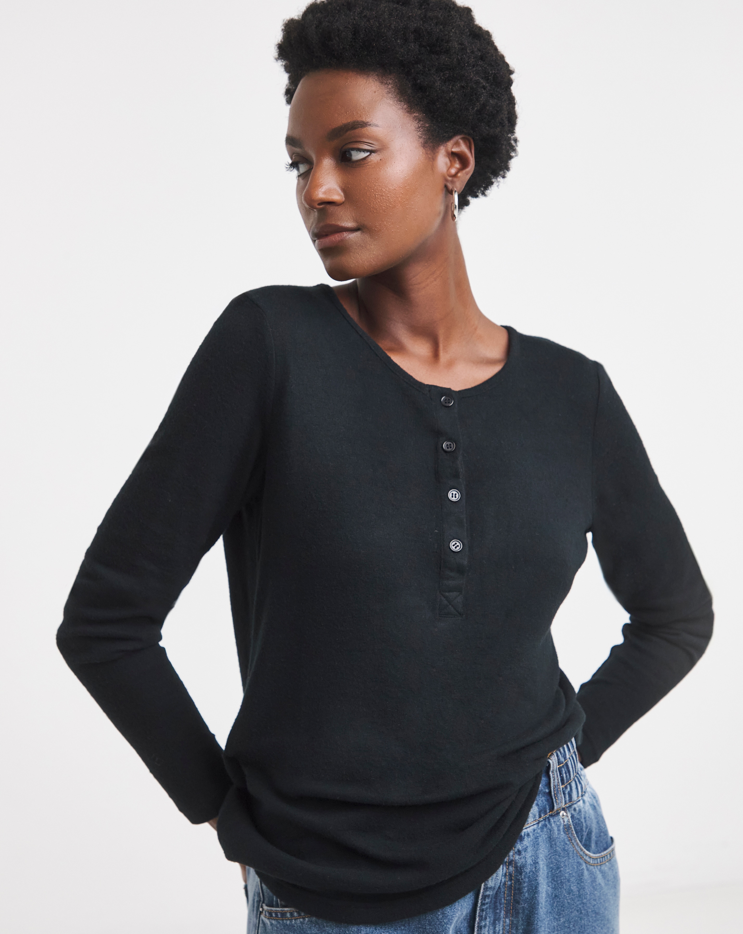 New In - Layered Soft Touch Henley Top