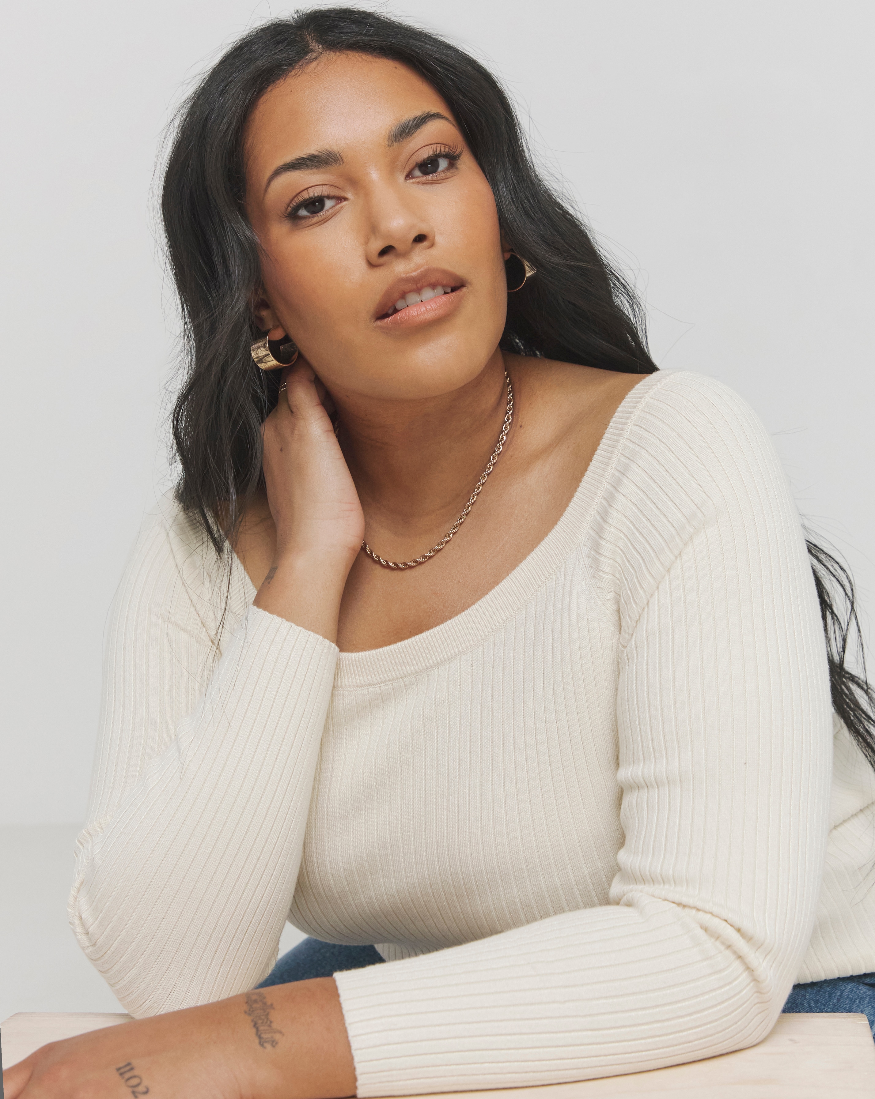 Ribbed off the Shoulder Top