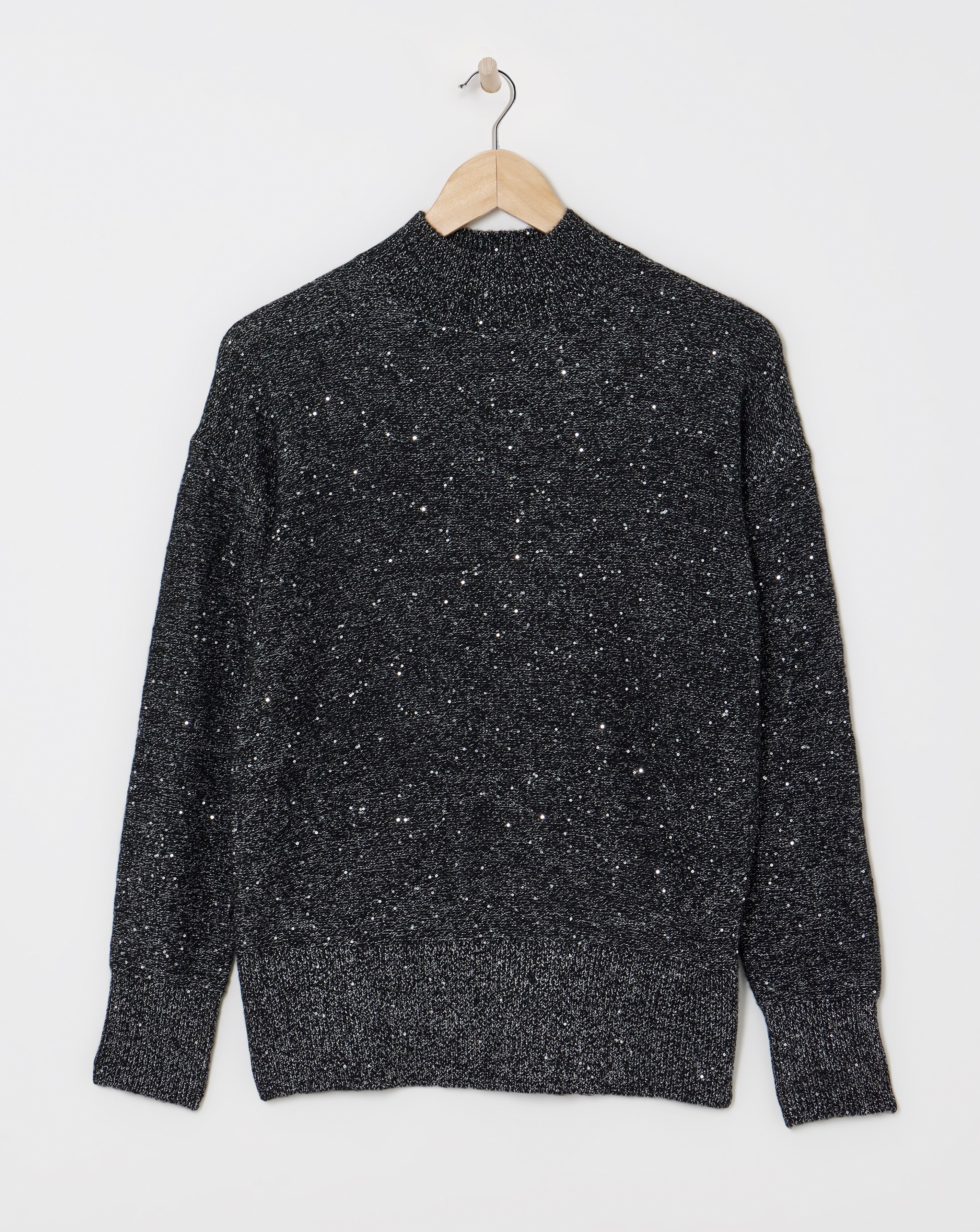 Black Sequin Jumper