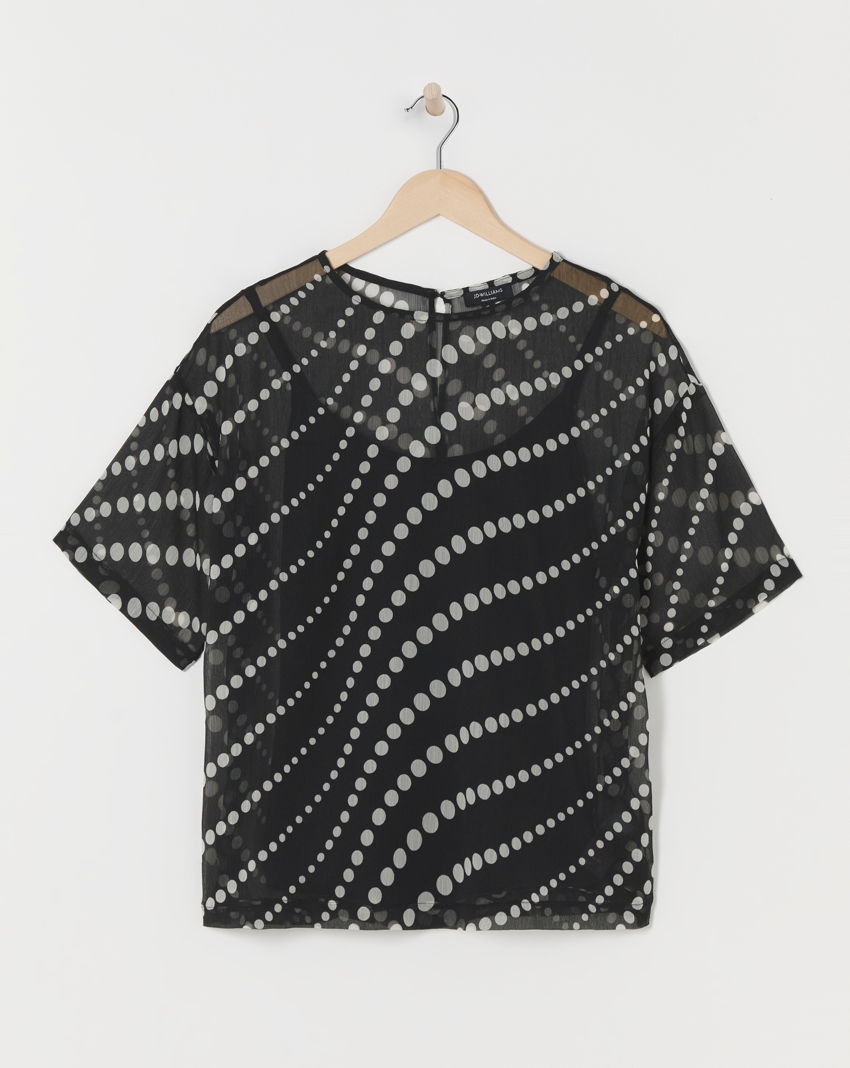 Chiffon Printed Boxy Top