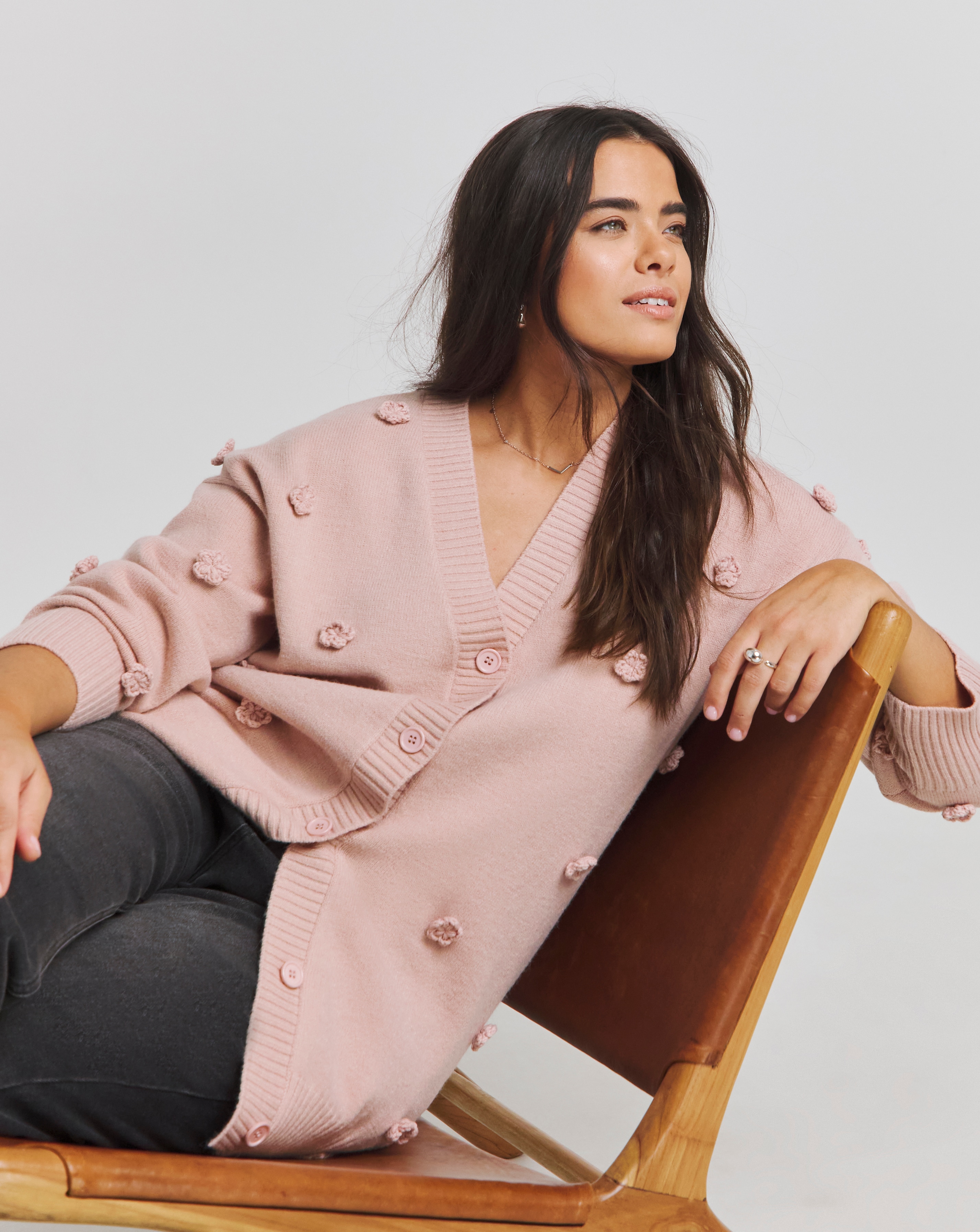 Floral Applique Cardigan