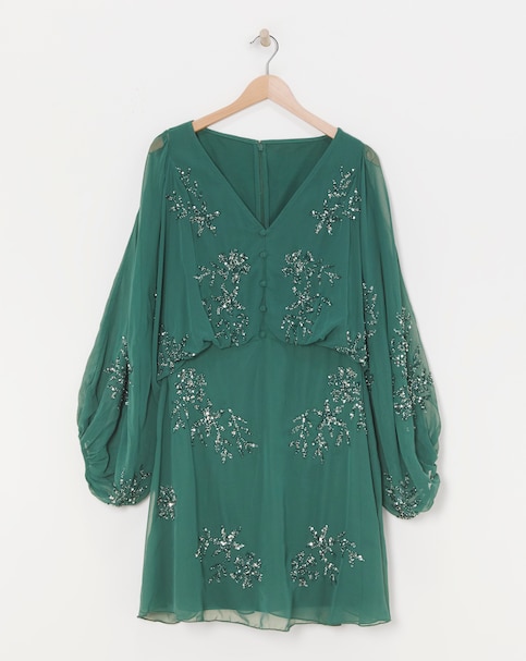 Maya Floral Sequin Mini Dress