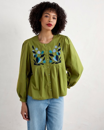Seasalt Cornwall Thornapple Embroidered Shirt