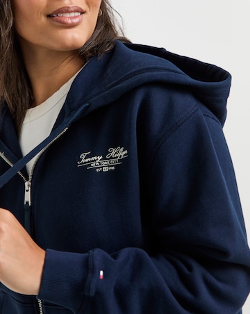 Tommy Hilfiger Script Zip Hoodie