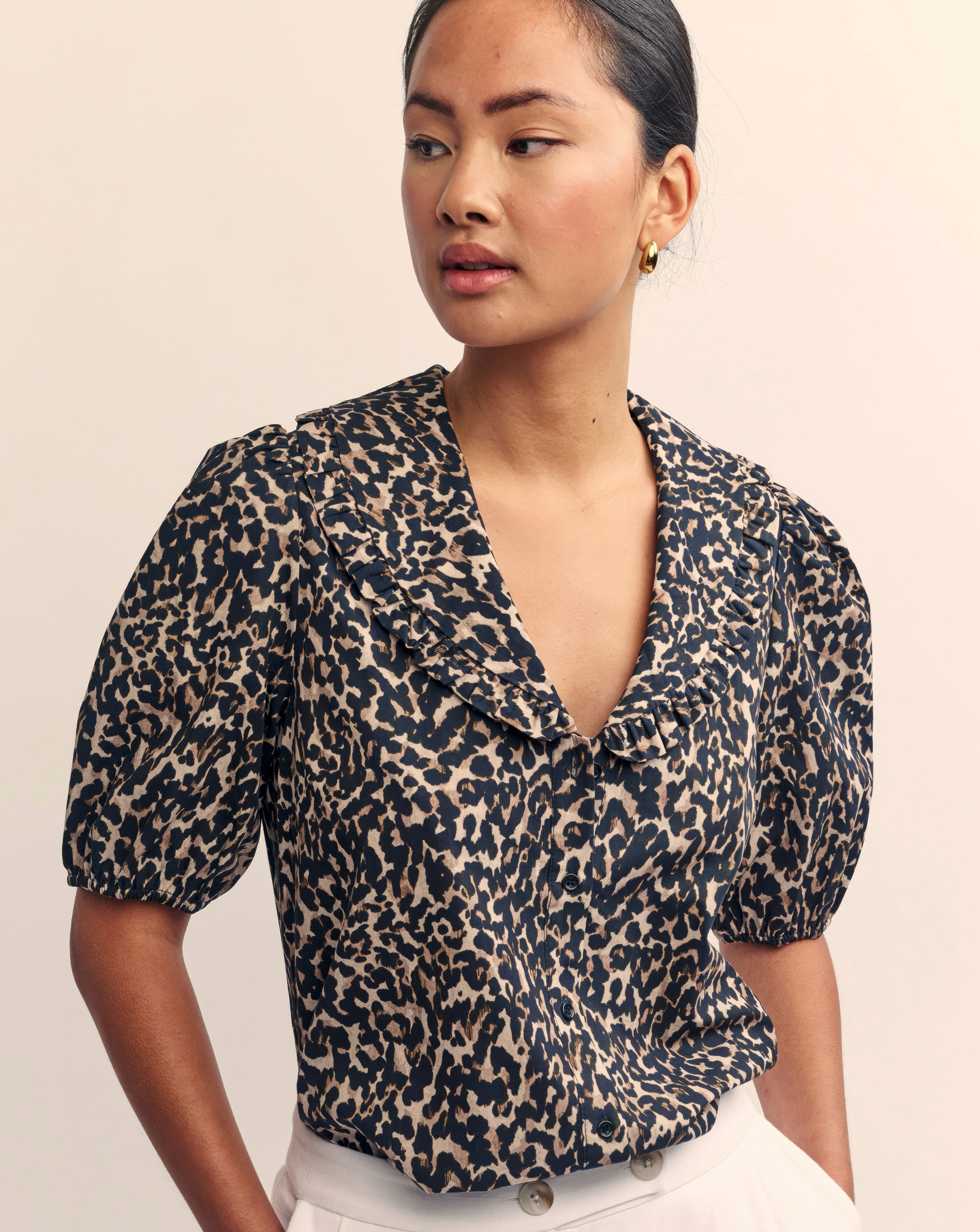 Nobody's Child Leopard Blouse