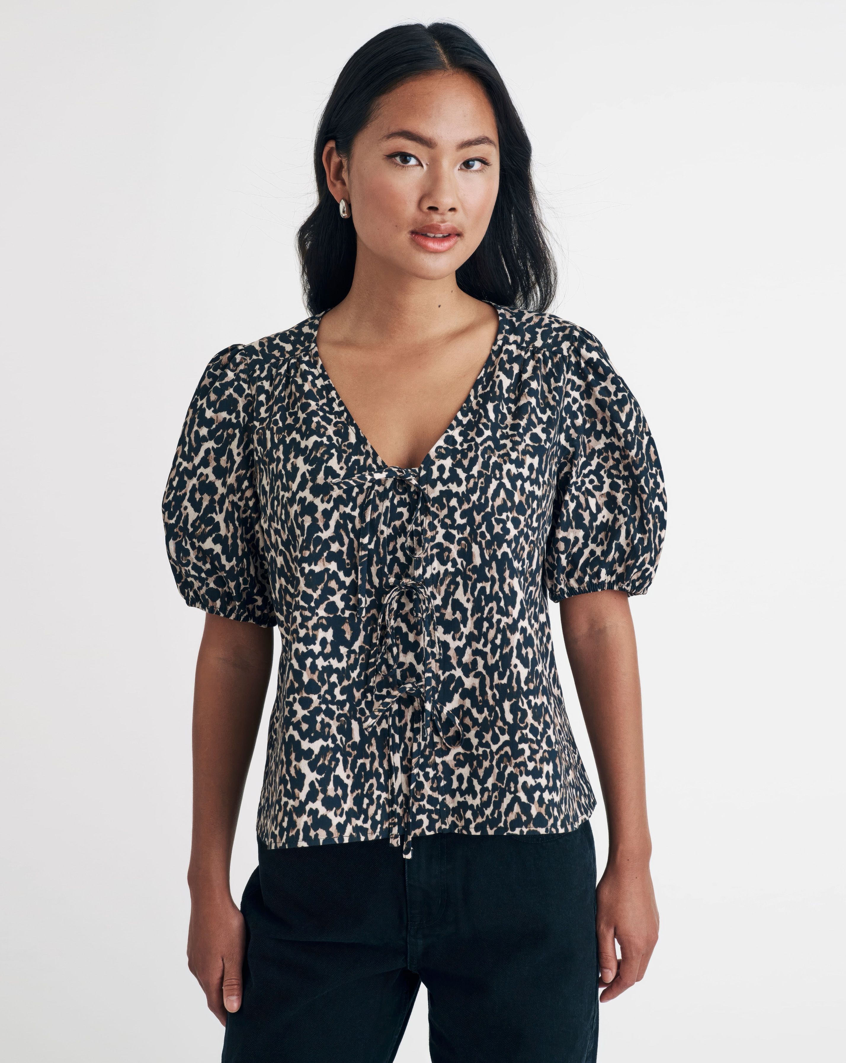 Nobody's Child Leopard Blouse