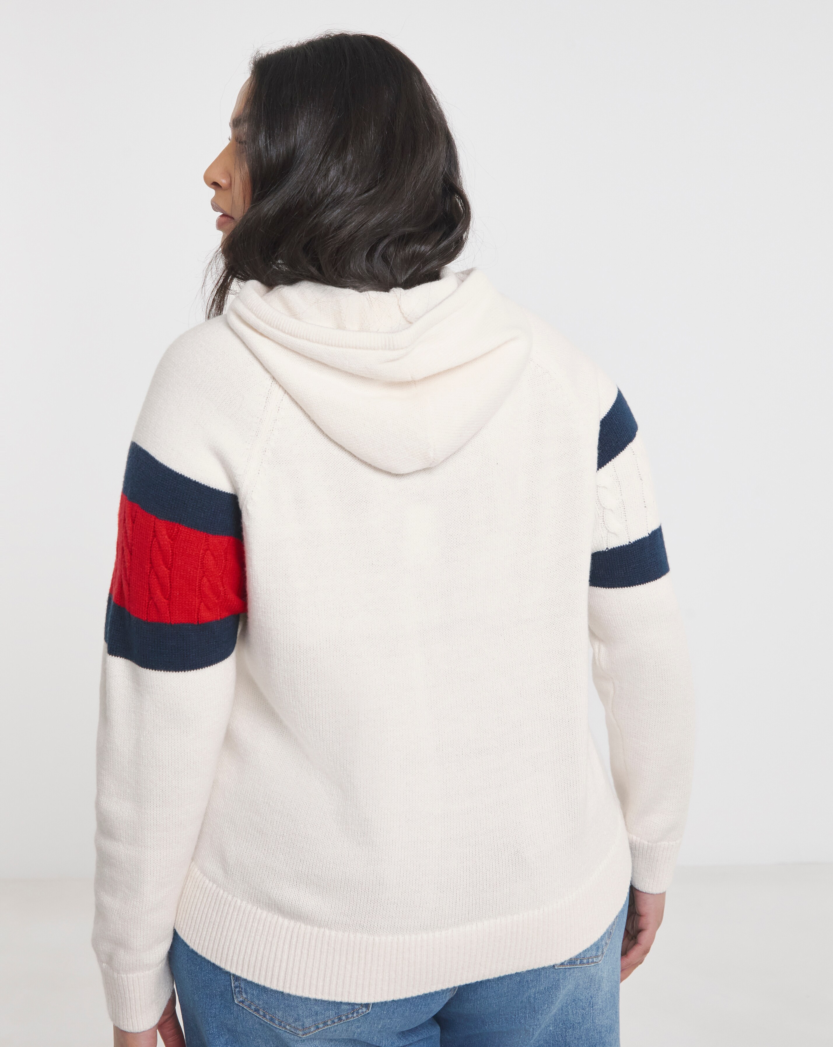 Tommy Jeans Centre Flag Hood Sweater | Fashion World