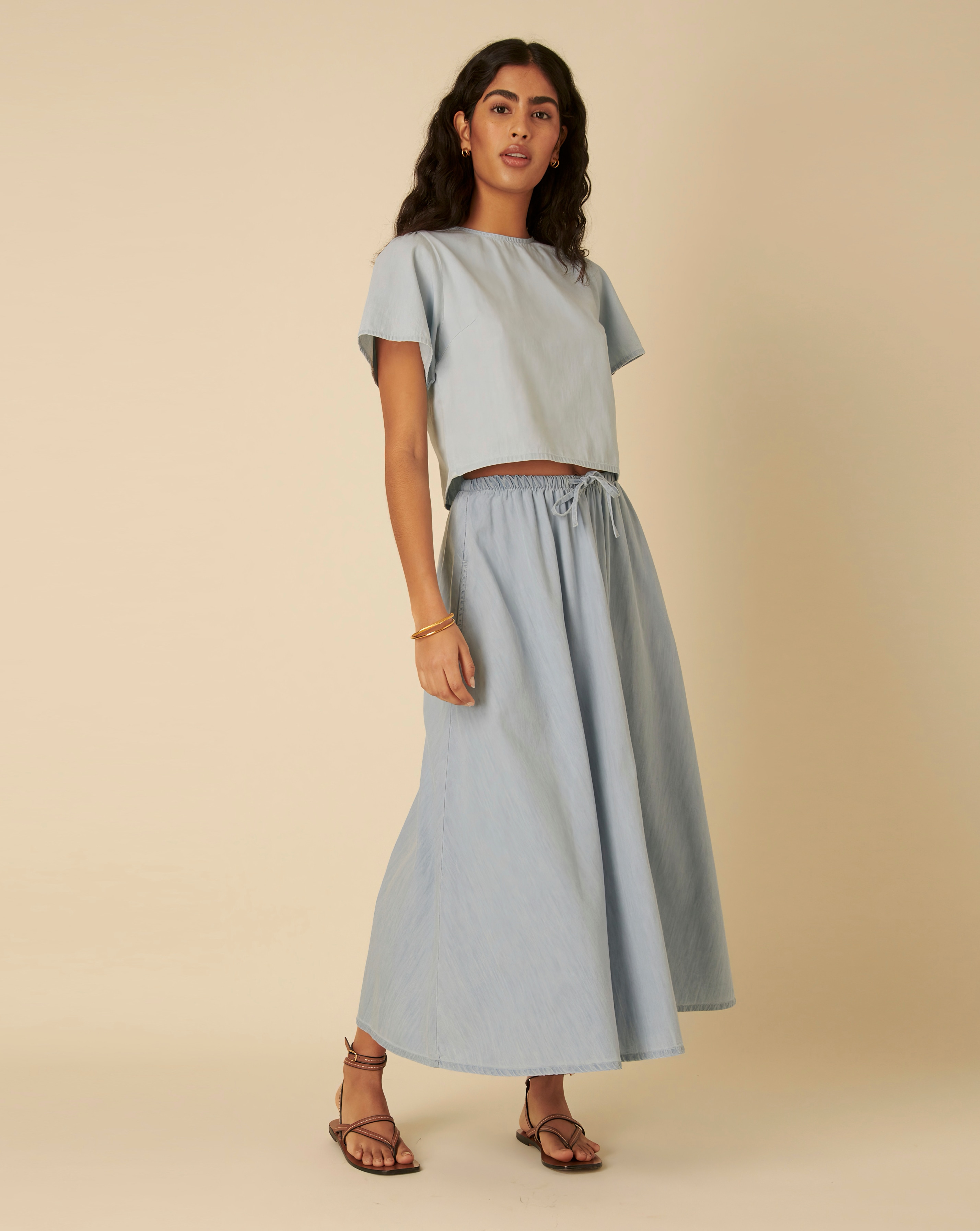 Nobody's Child Denim Ivy Top