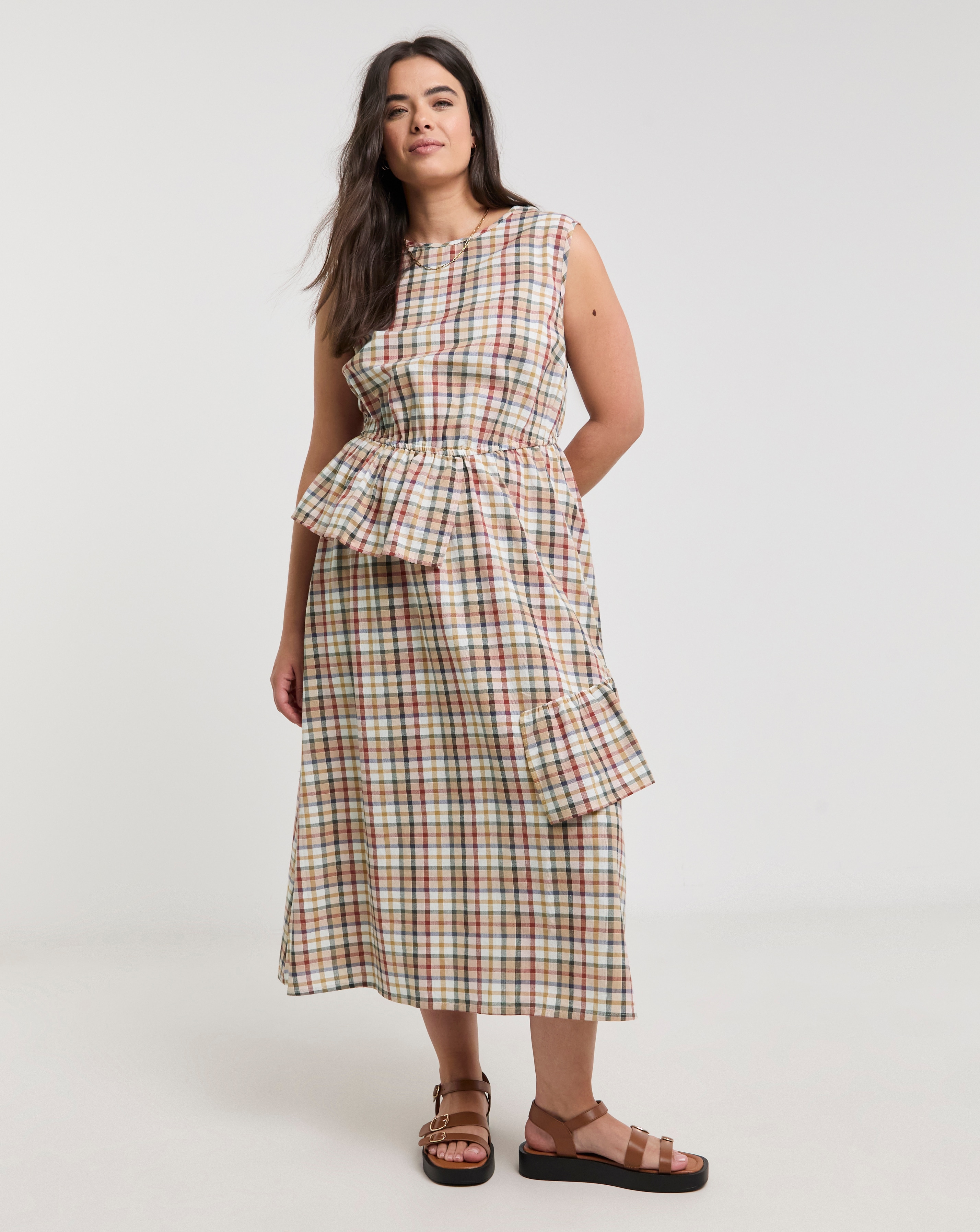 Native Youth Sleeveless Midi Dress