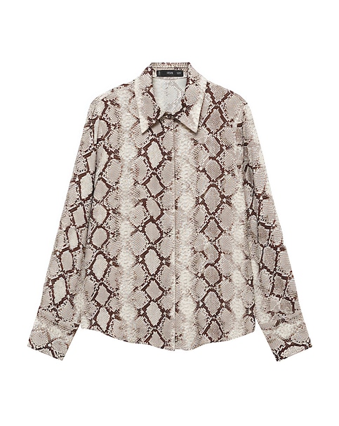 Mango Serpi Snake Print Shirt