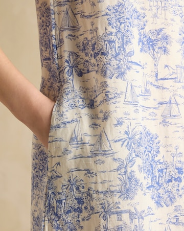 Joules Delphine Linen Shift Dress