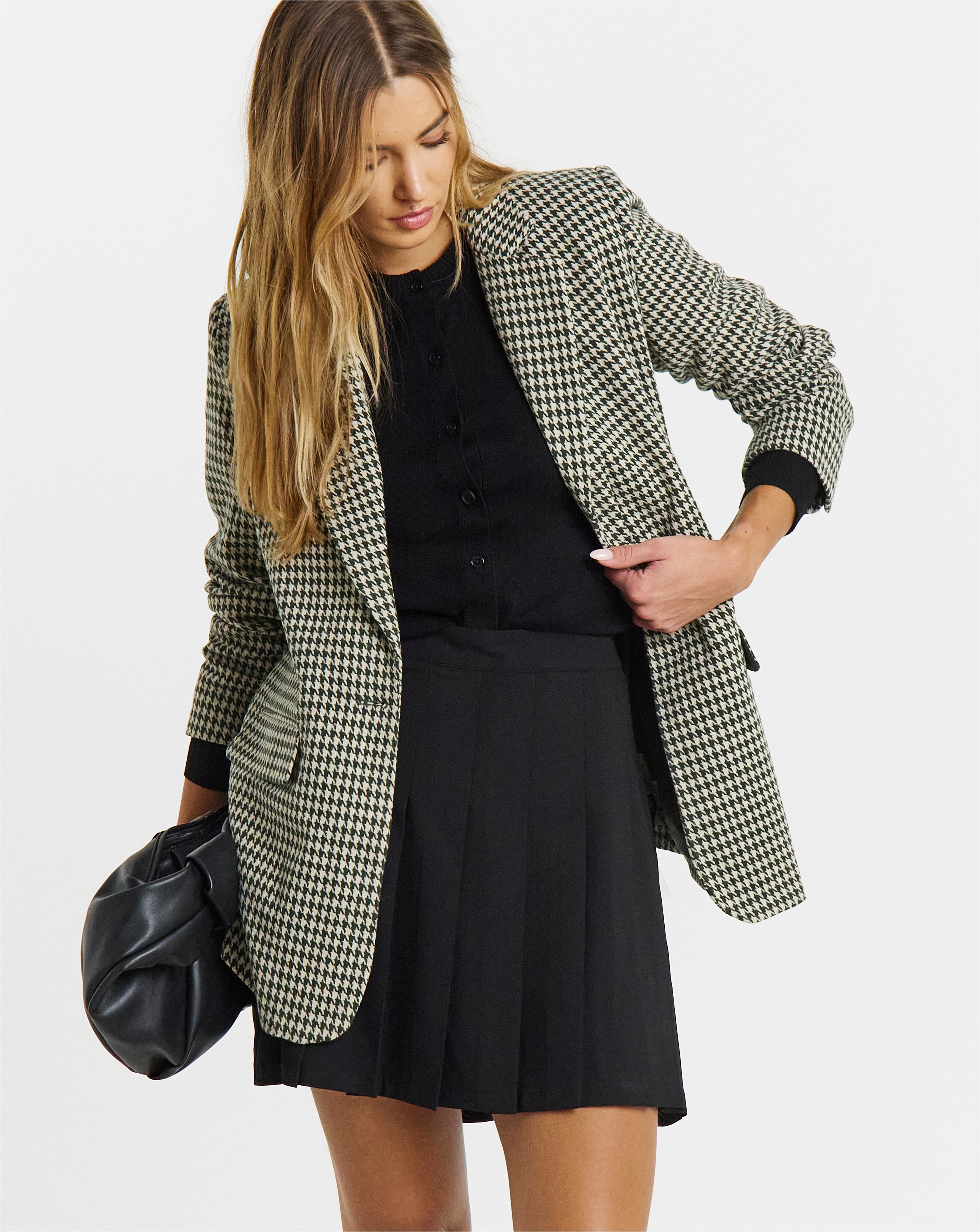 Simply Be Woven Pleated Mini Skirt