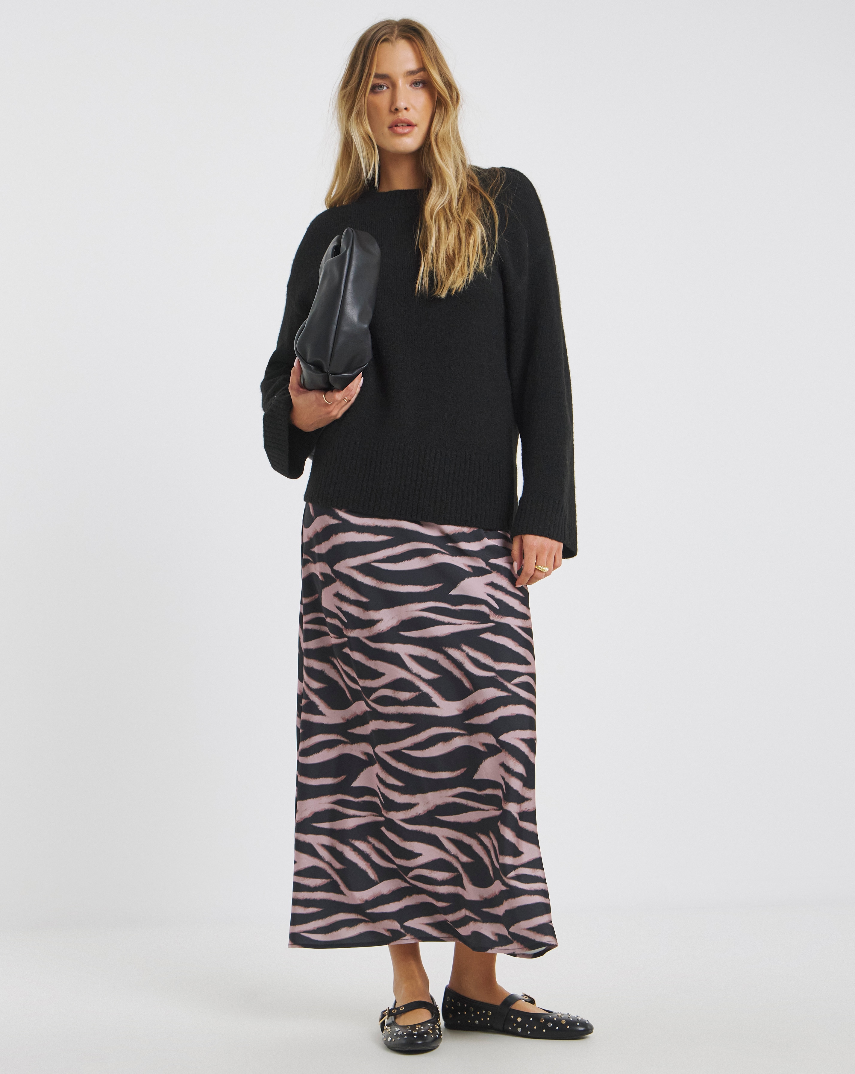 Simply Be Satin Maxi Skirt