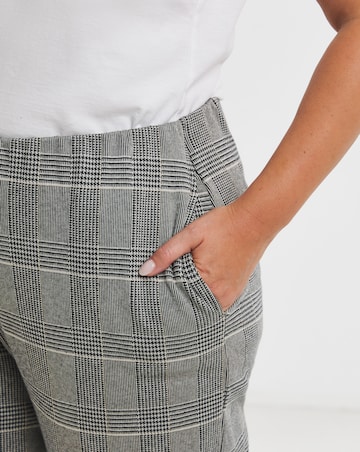 Grey Check Jacquard Trouser