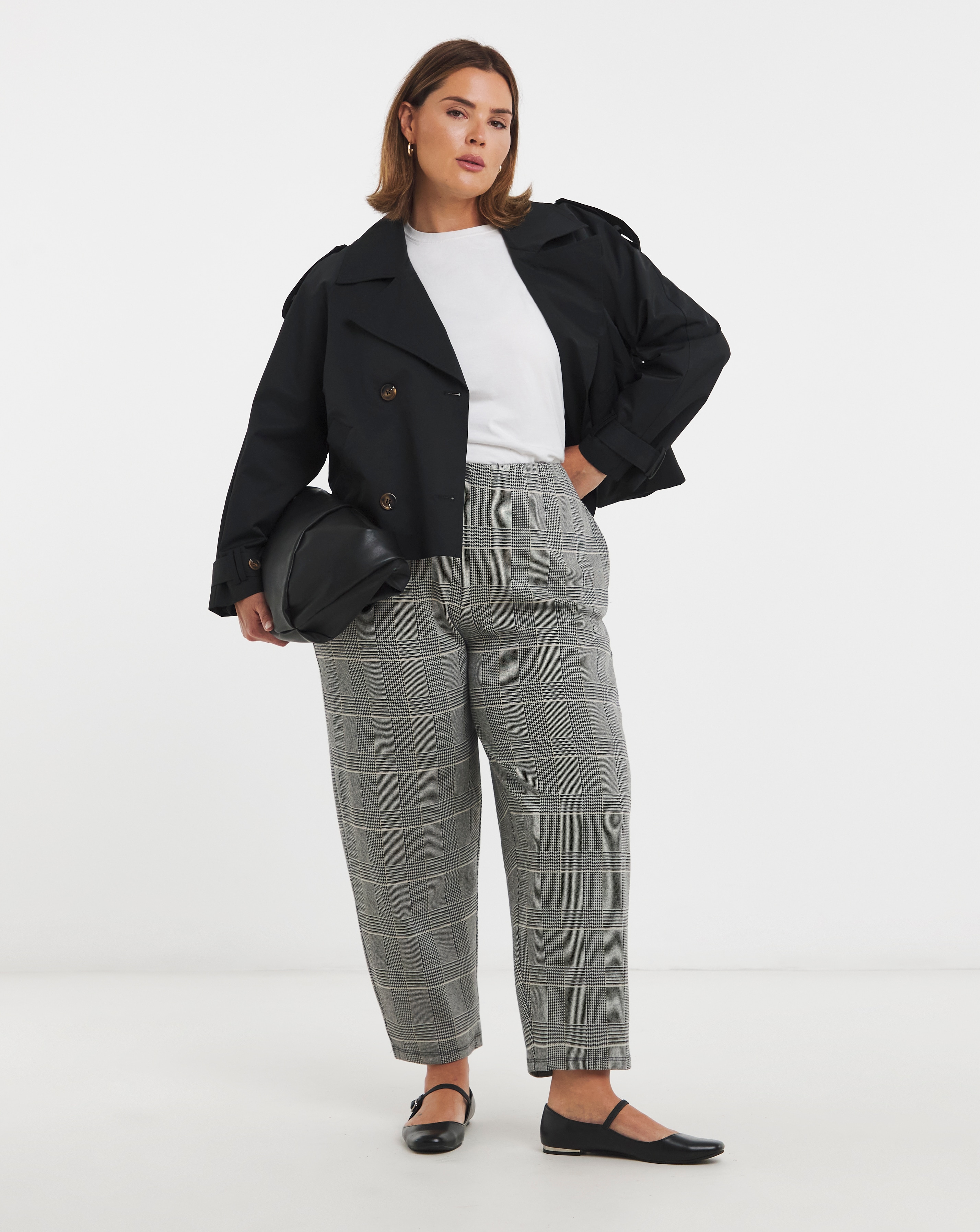 New In - Grey Check Jacquard Trouser