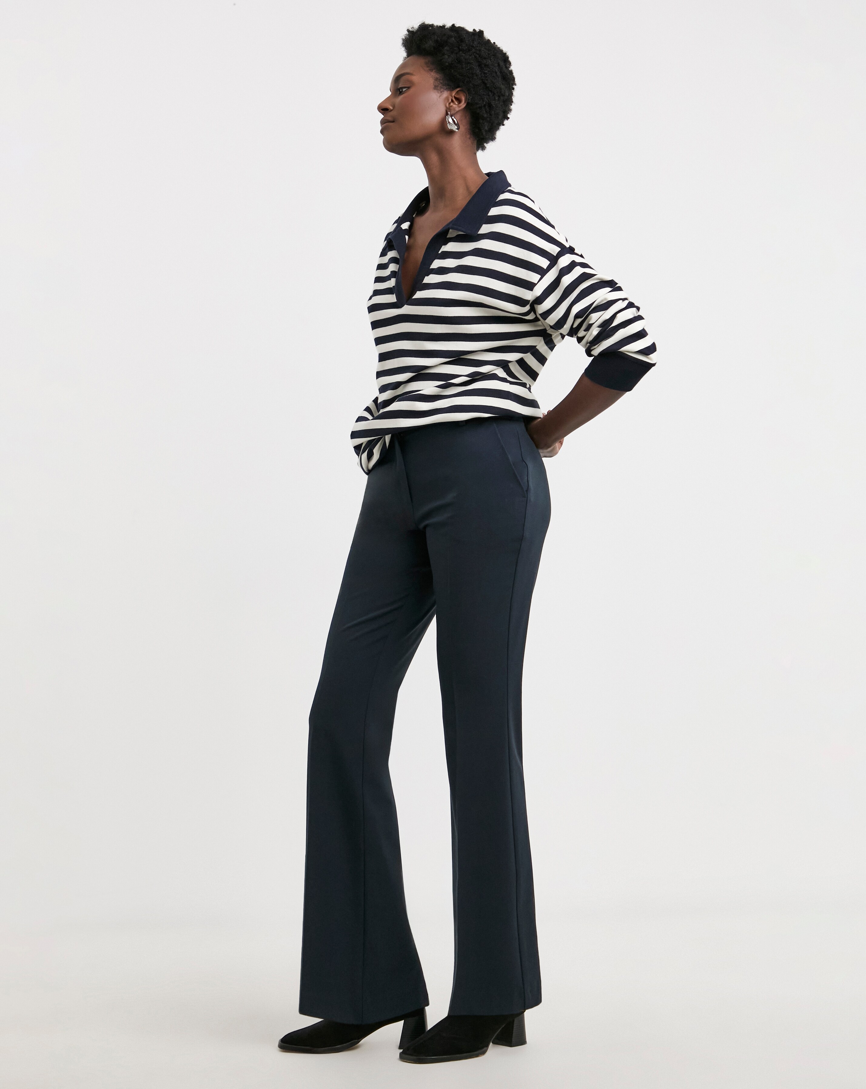 Tailored Bootcut Trousers
