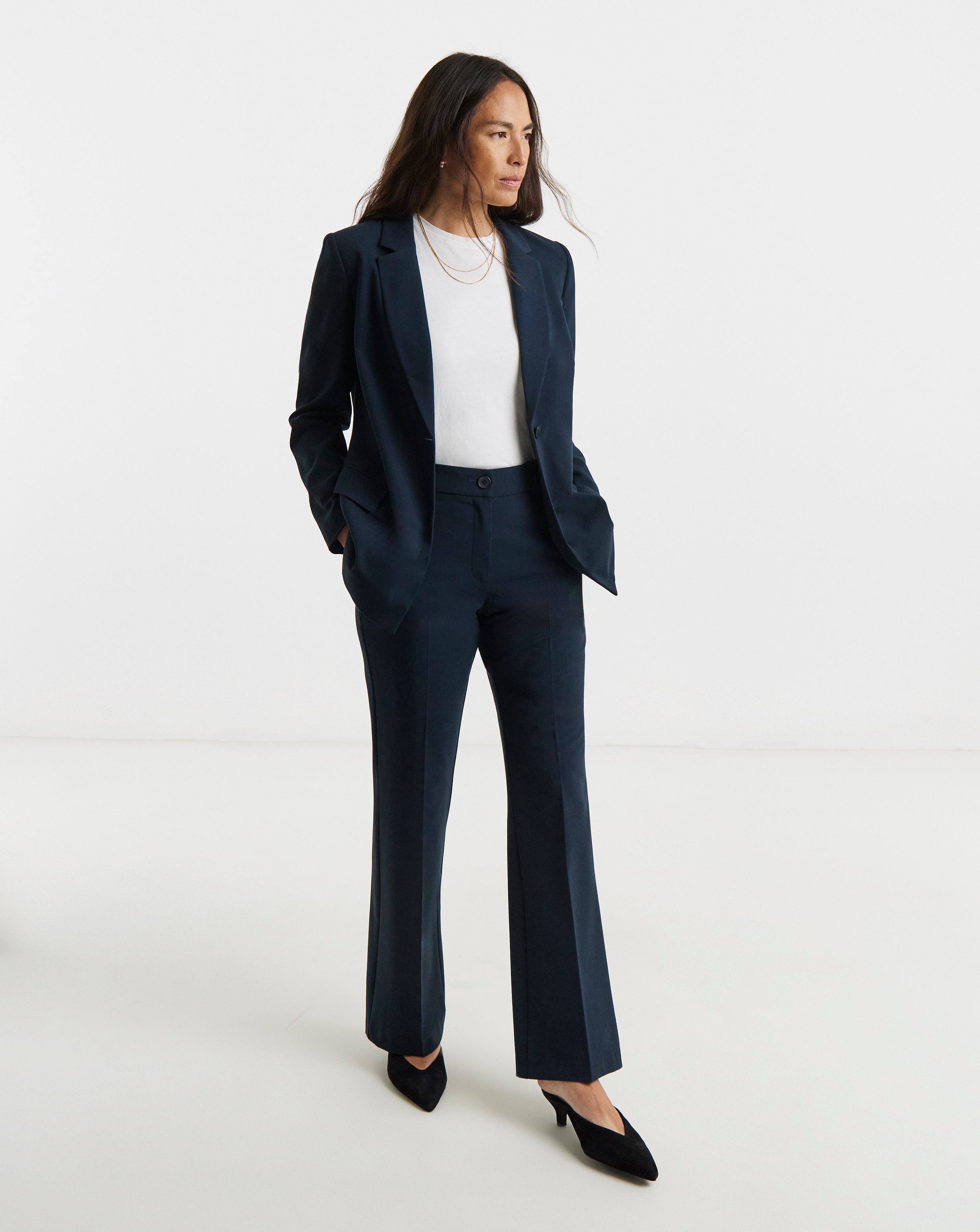 Tailored Bootcut Trousers