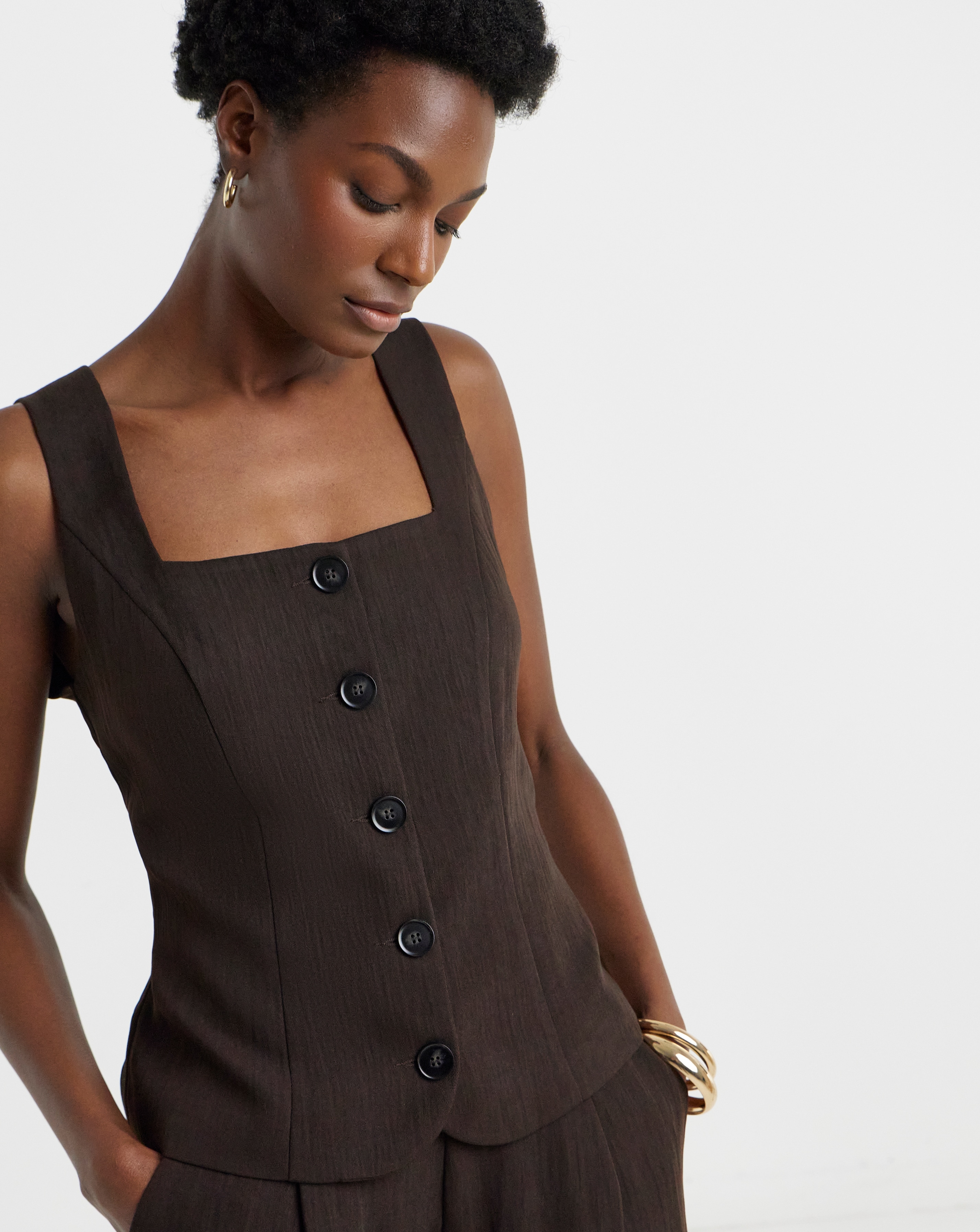 TEXTURED WAISTCOAT