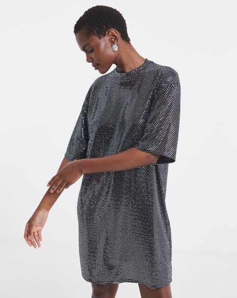 Sparkle T-shirt Dresss