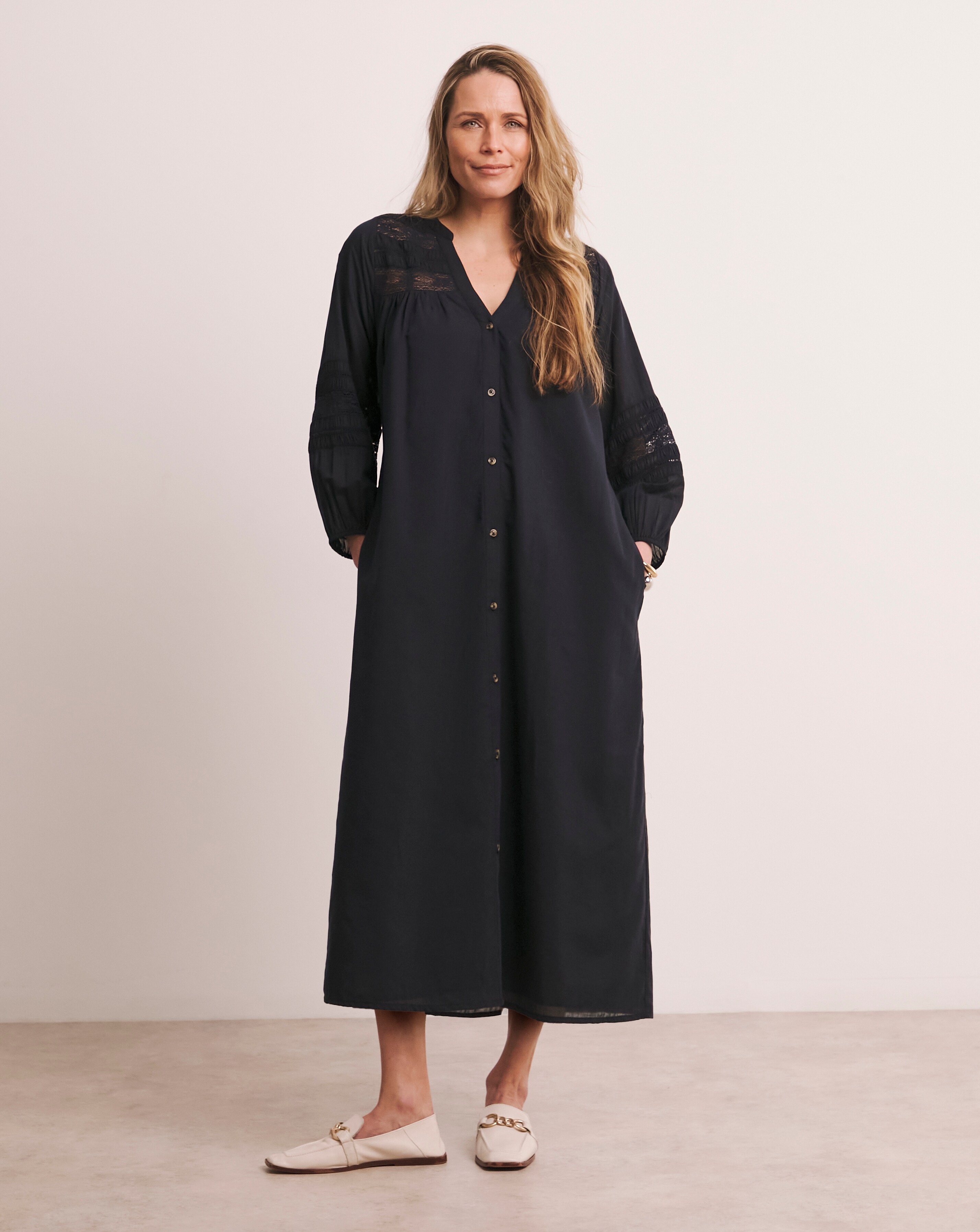 Anthology Crochet Lace Trim Dress