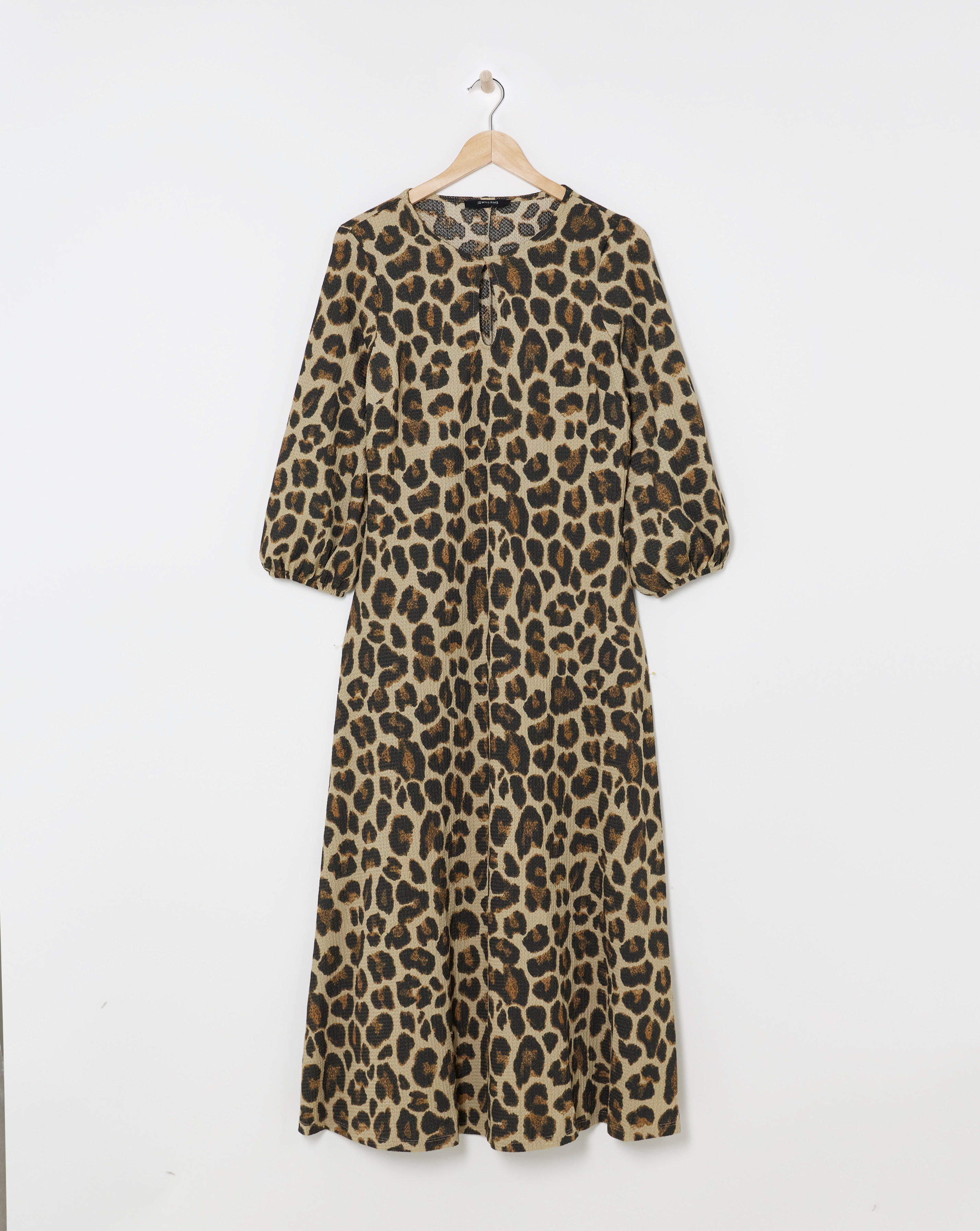 Textured Jersey Keyhole Maxi Dress