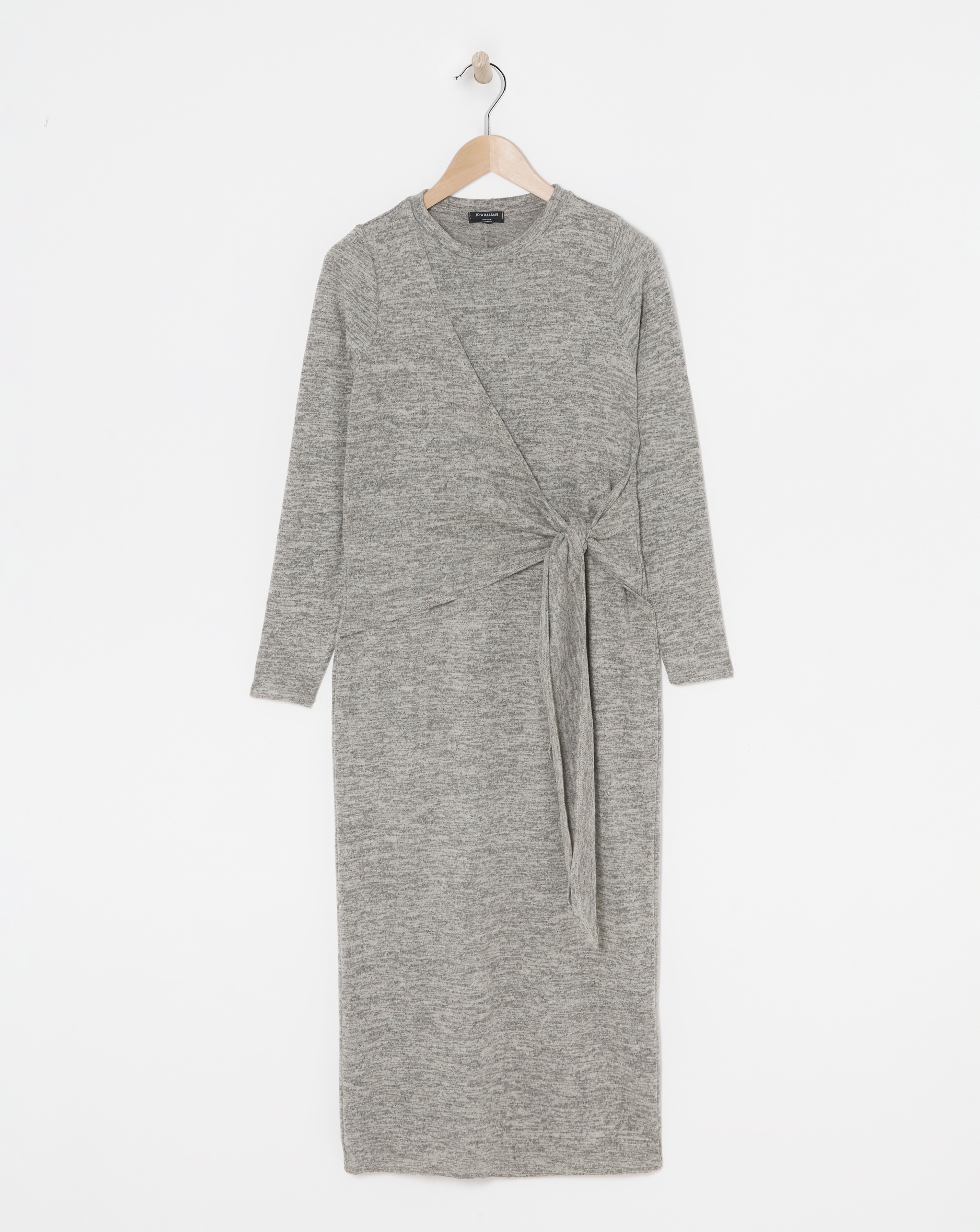 Long Sleeve Tie Waist Dress