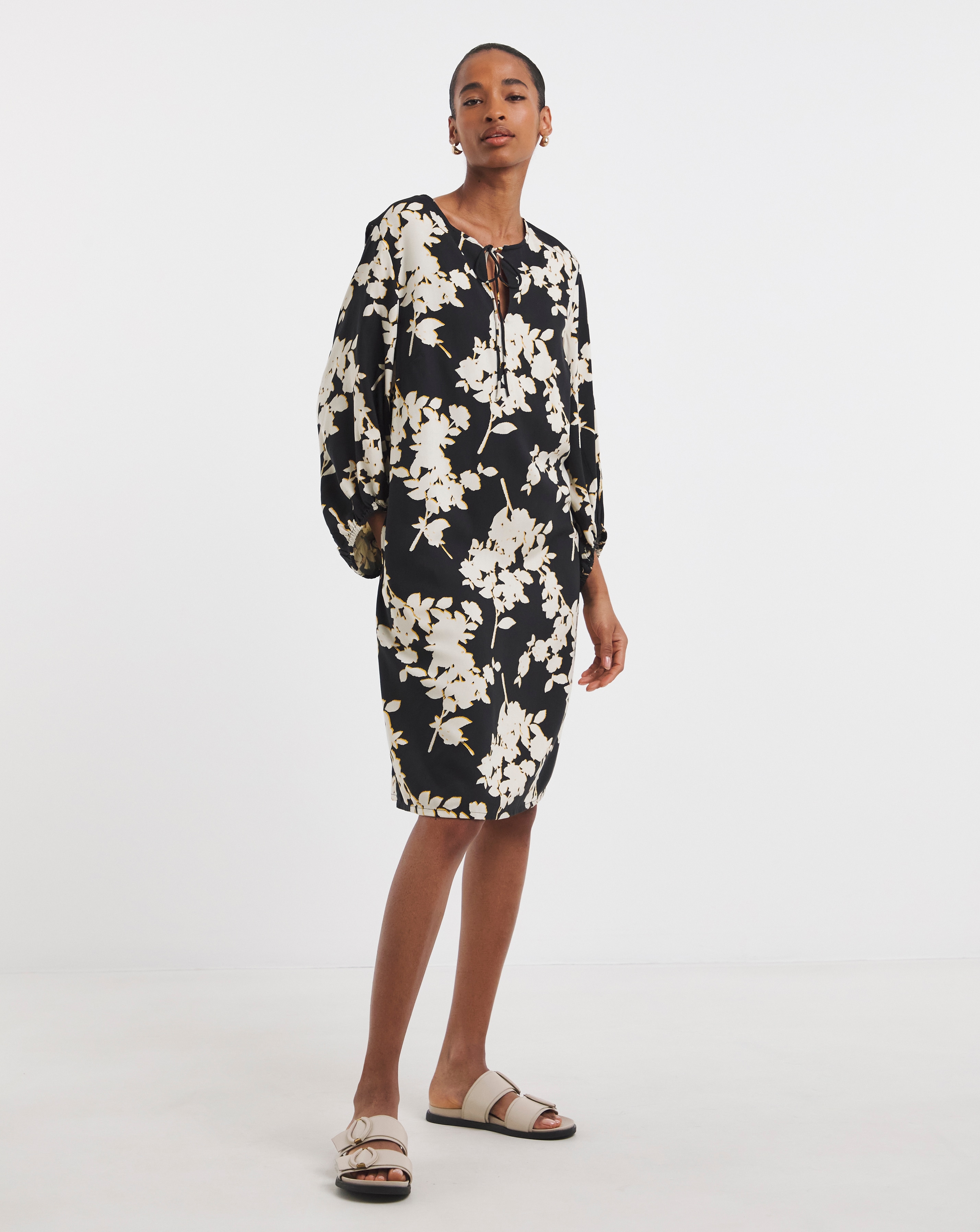 Tunic Tie Neck Dress