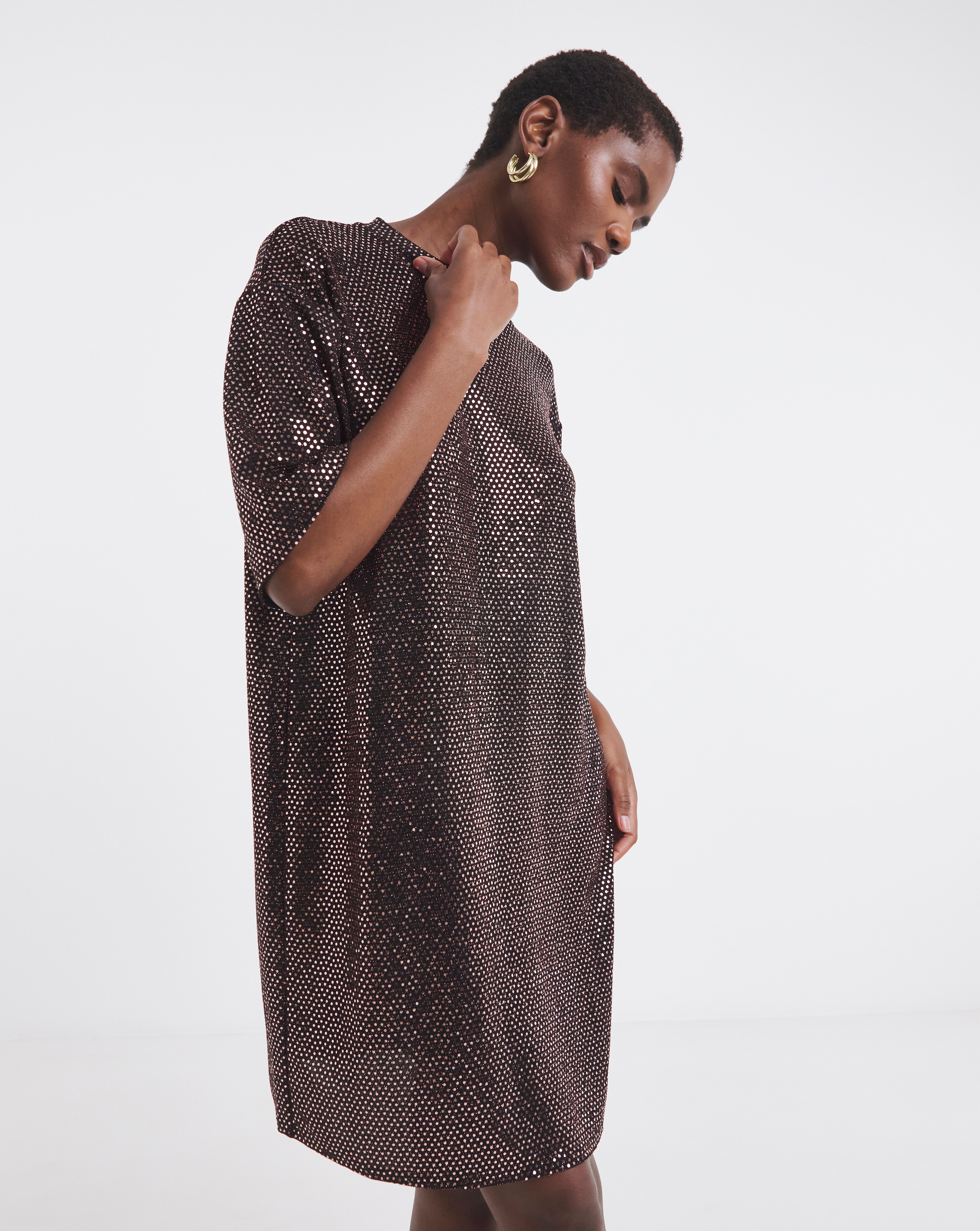 New In - Sparkle T-shirt Dresss
