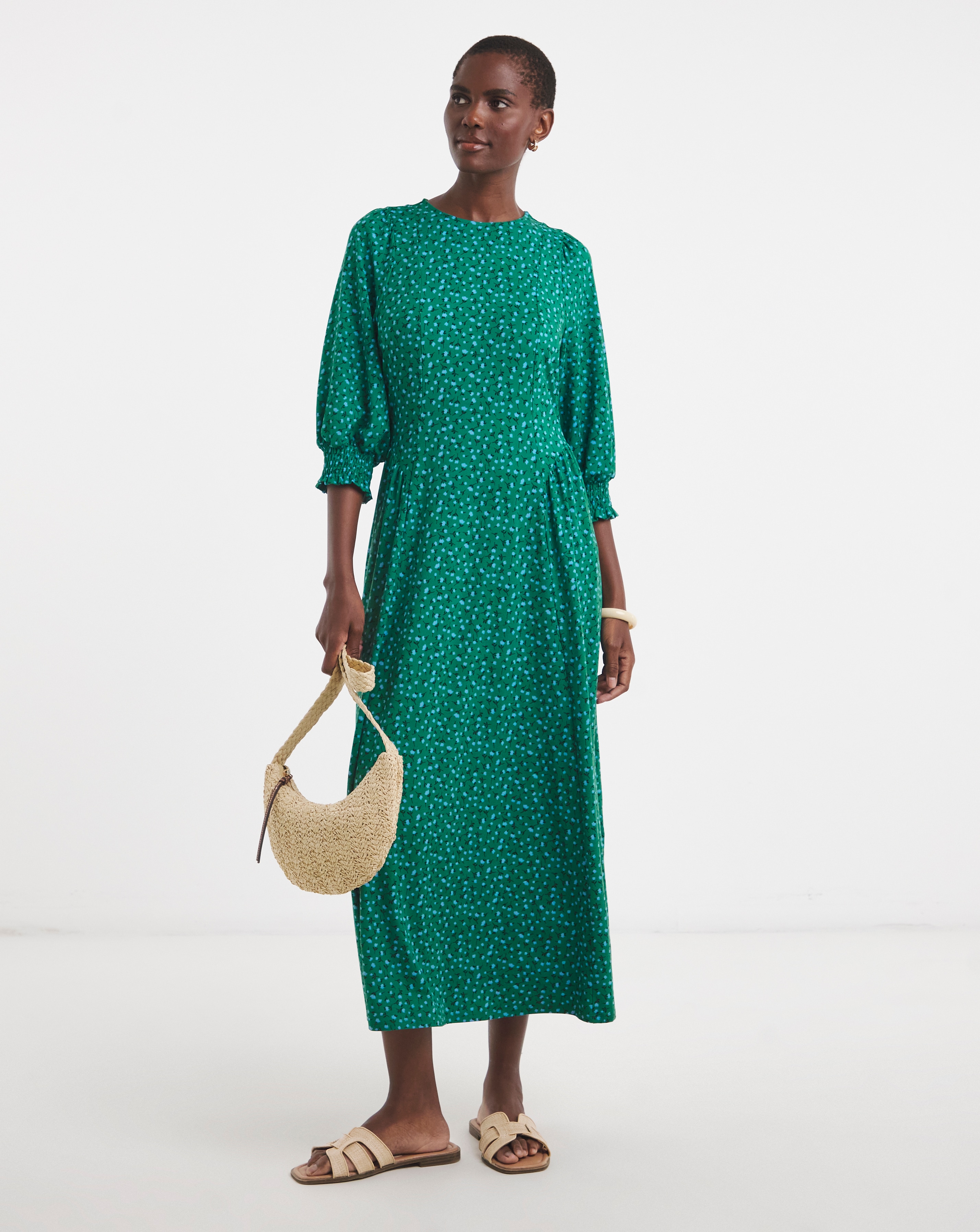 New In - Soft Touch Seam Detail Smock Dress