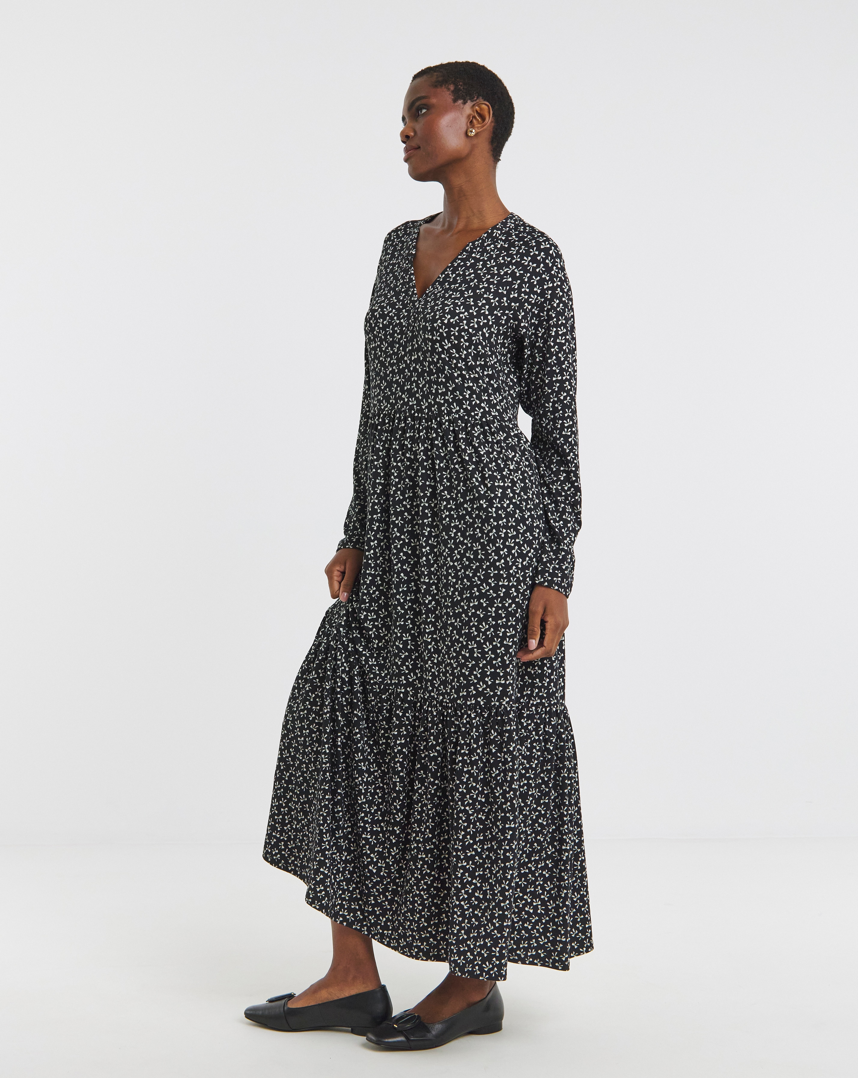 Soft Touch Notch Neck Dress